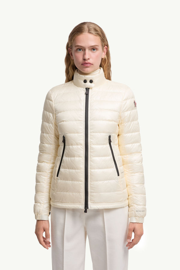 Walibi Packable Short Down Jacket Women White Ivory Moncler 3