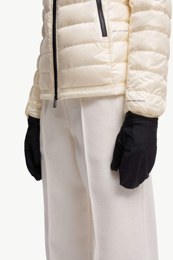 Walibi Packable Short Down Jacket Women White Ivory Moncler 5