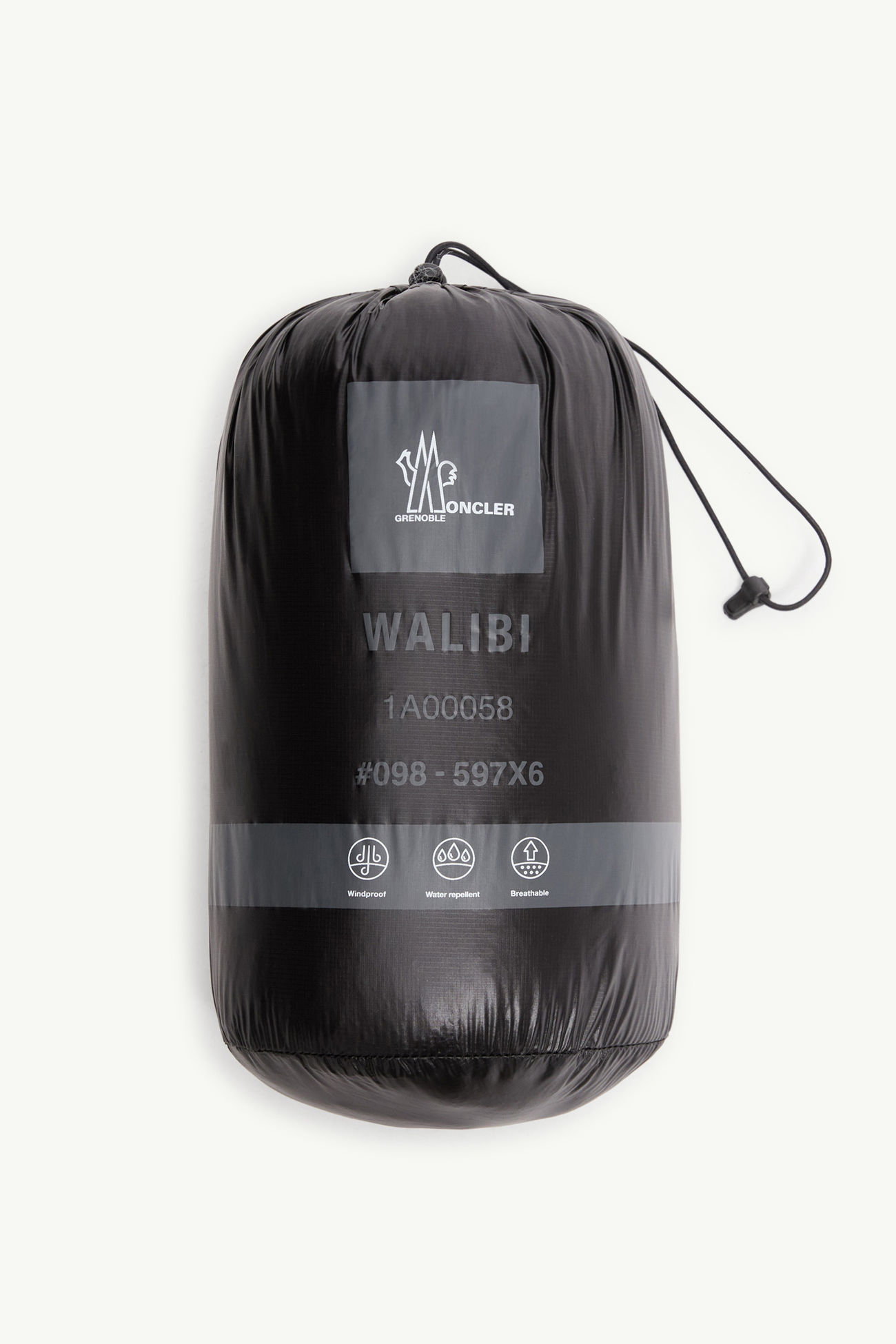 Piumino corto Walibi ripiegabile Donna Nero Moncler 6