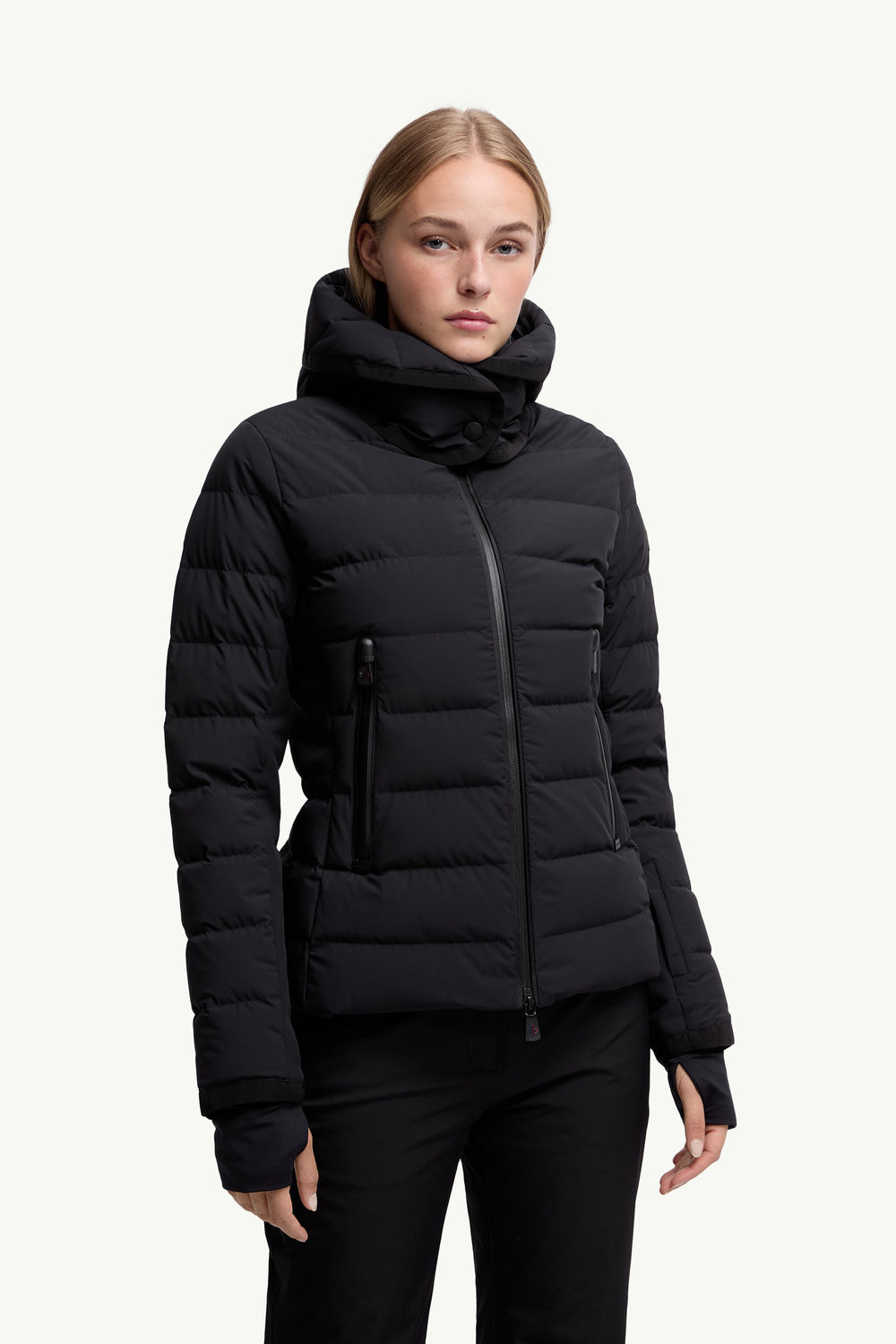 Lamoura Hooded Down Ski Jacket Women Black Moncler 3