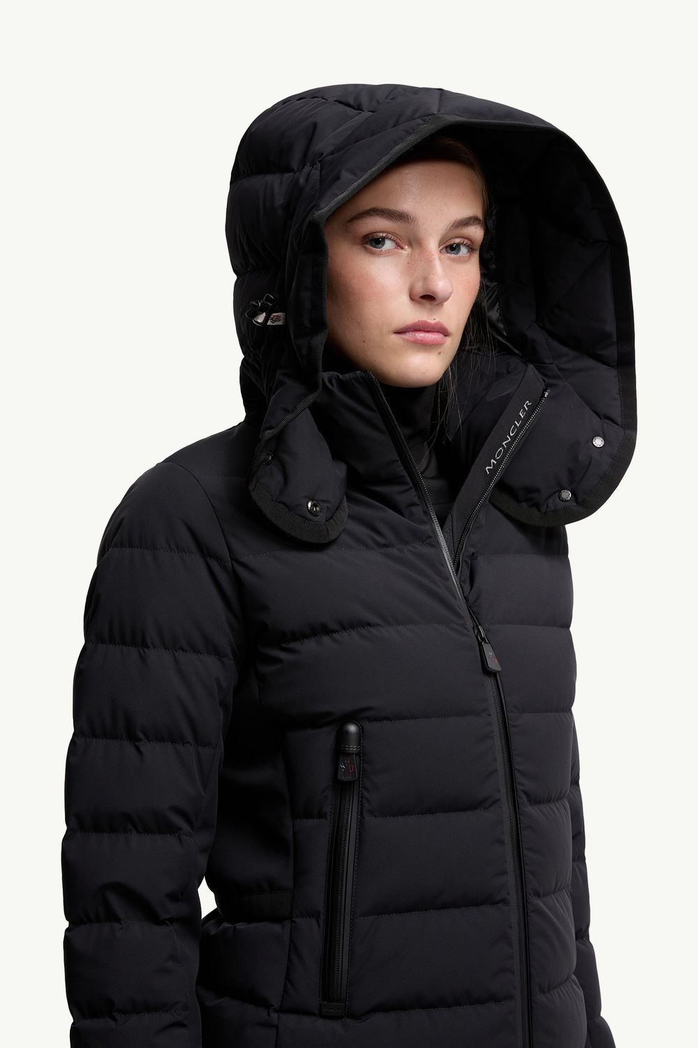 Lamoura Hooded Down Ski Jacket Women Black Moncler 5