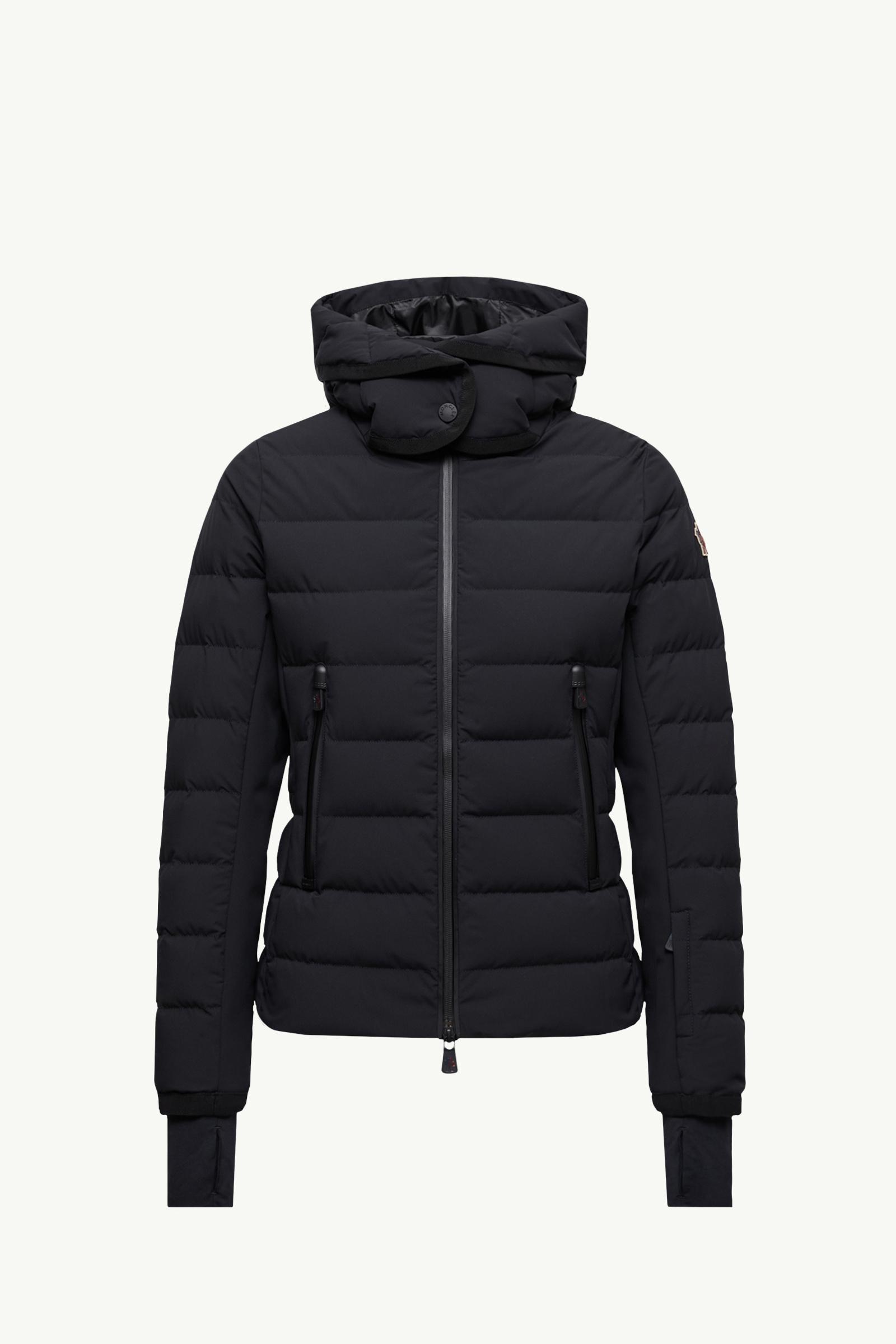 Black Lamoura Hooded Down Ski Jacket - Short Down Jackets for