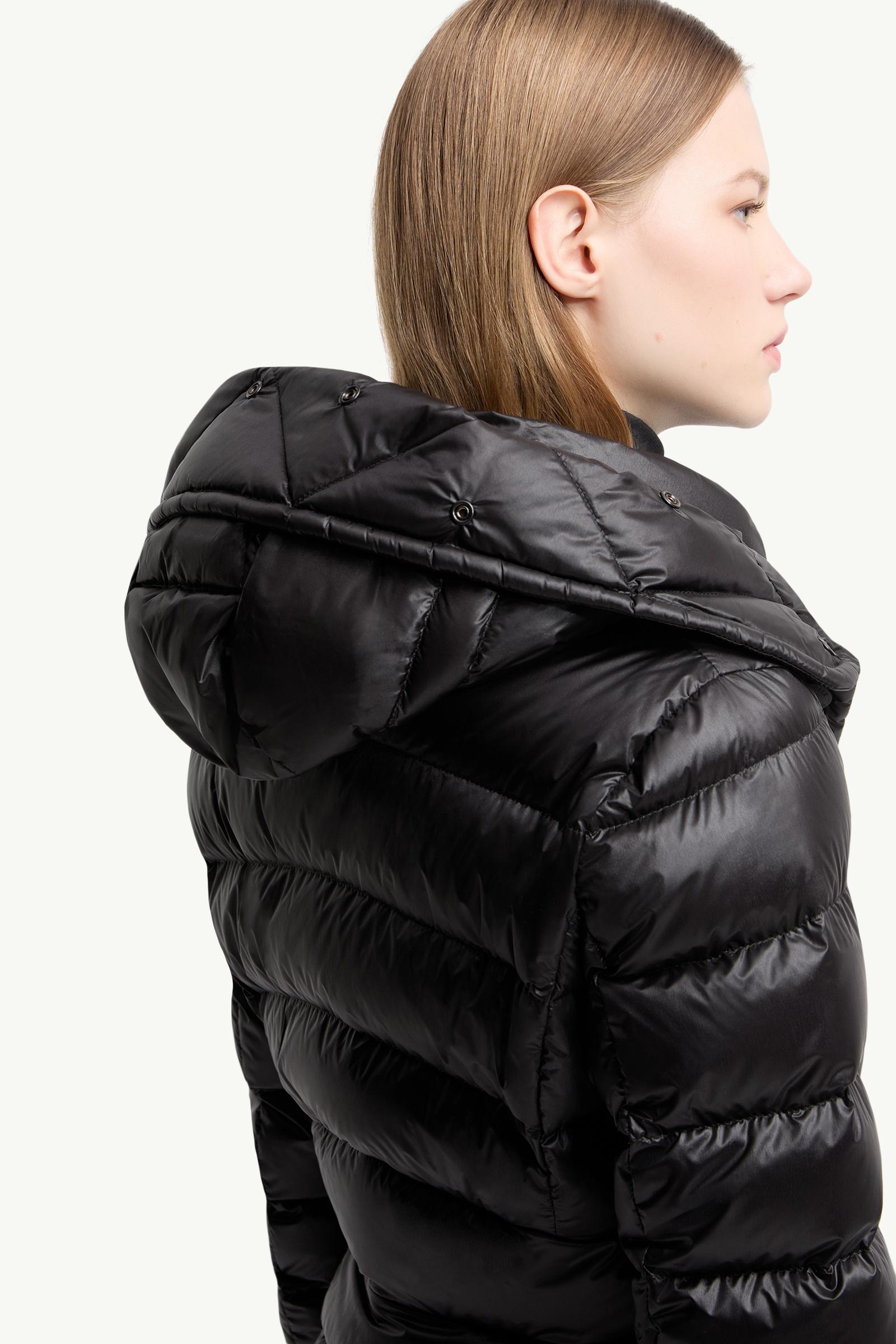Black Armoniques Hooded Shearling-Trimmed Insulated Ski Jacket