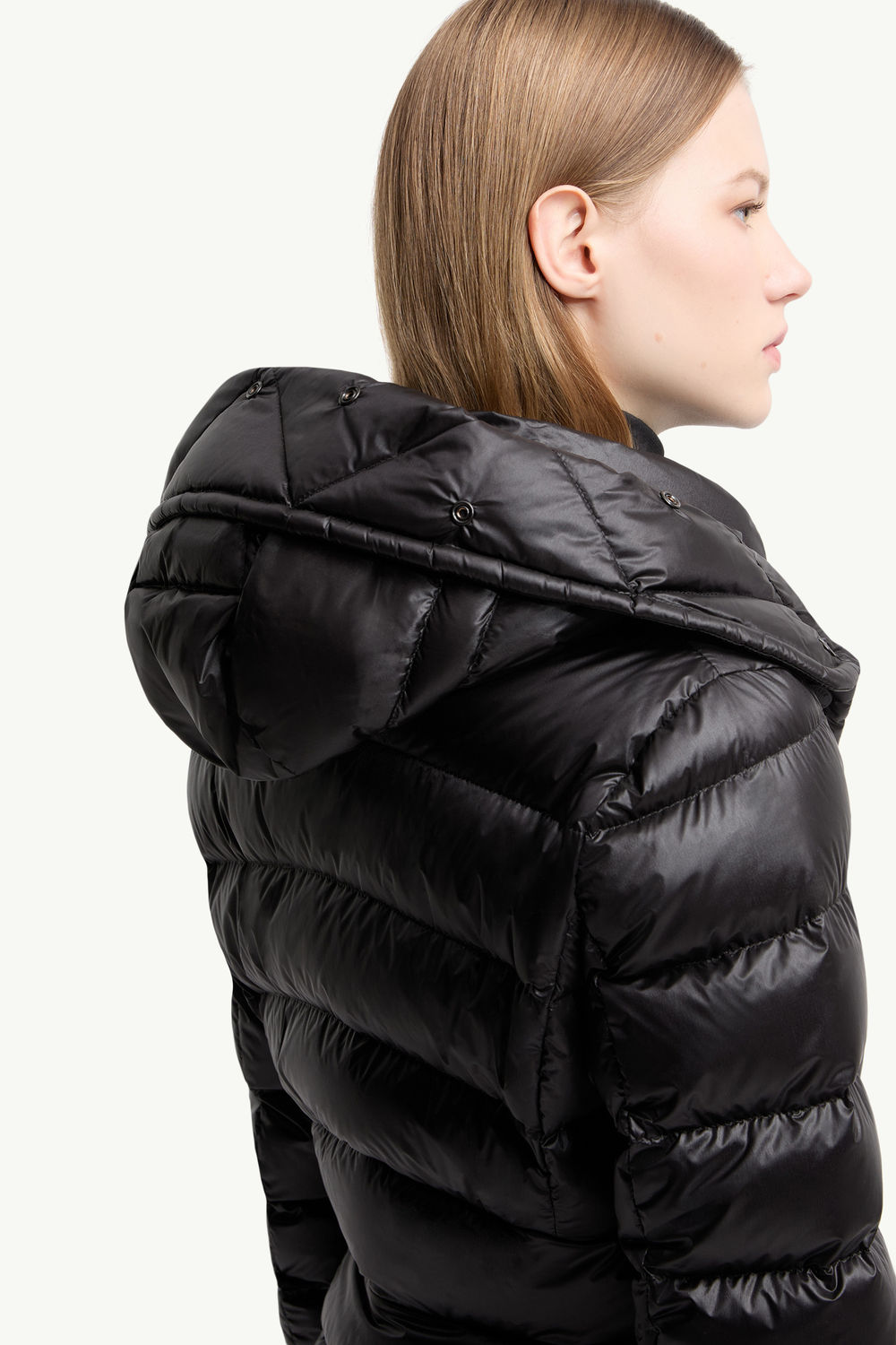 Armoniques Hooded Shearling-Trimmed Down Ski Jacket Women Black Moncler 6