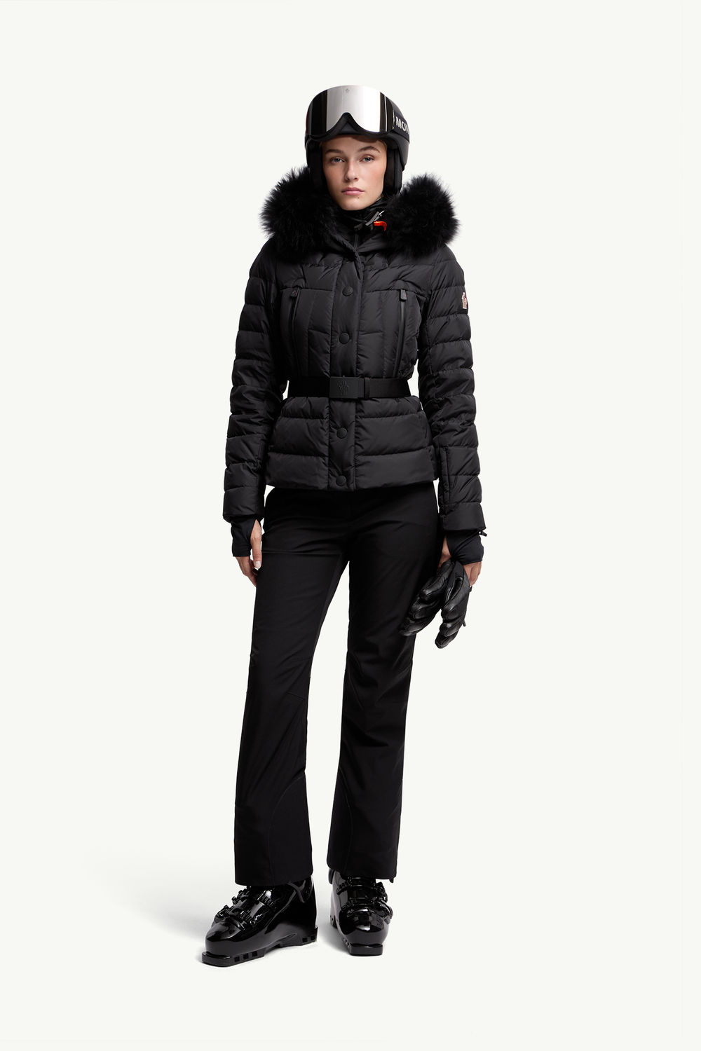 Beverleyスキーダウンジャケット レディース ブラック Moncler 0