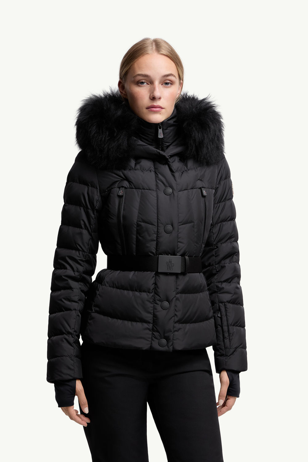 Beverleyスキーダウンジャケット レディース ブラック Moncler 3