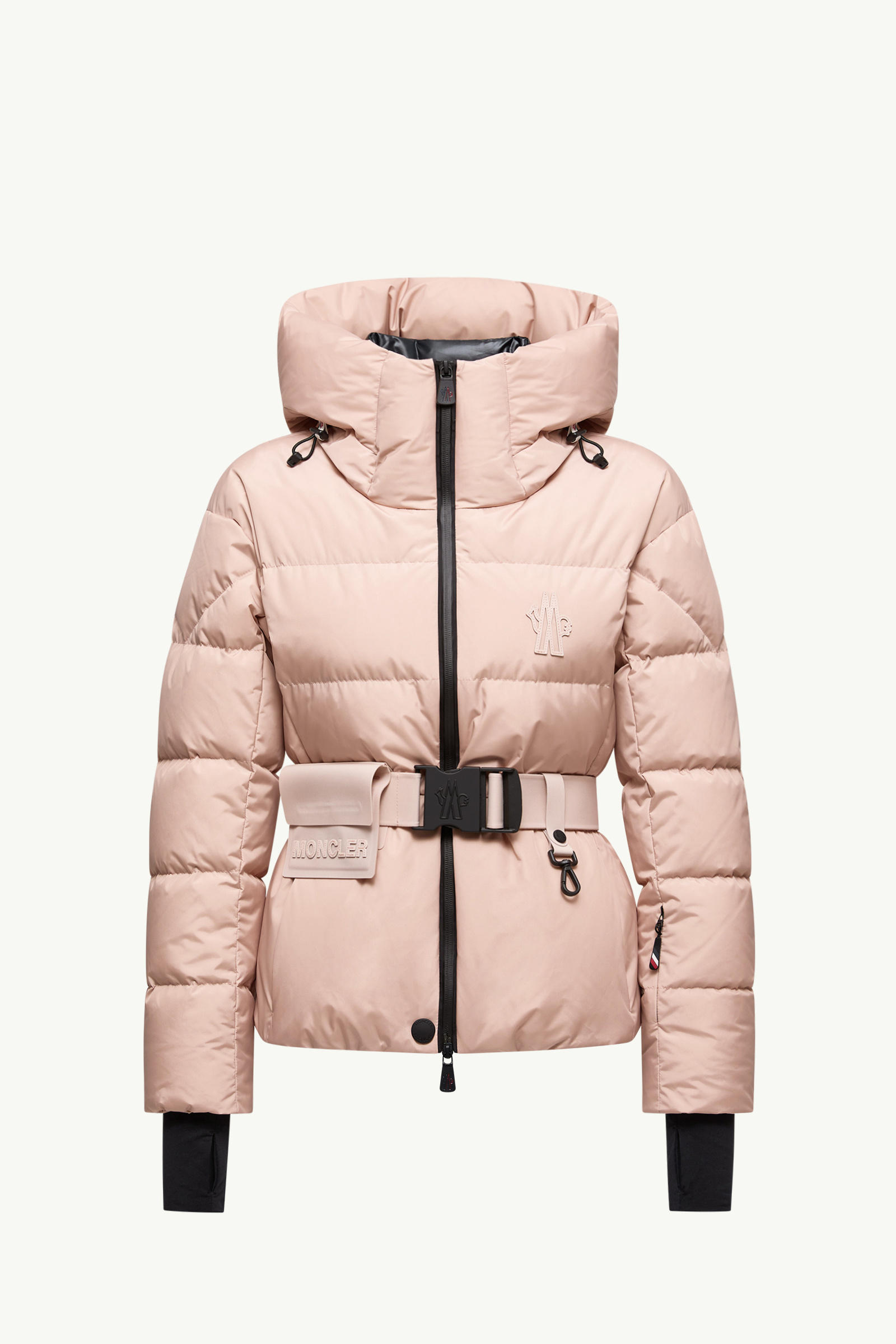 Bouquetin Hooded Down Ski Jacket Women Pink Moncler 2