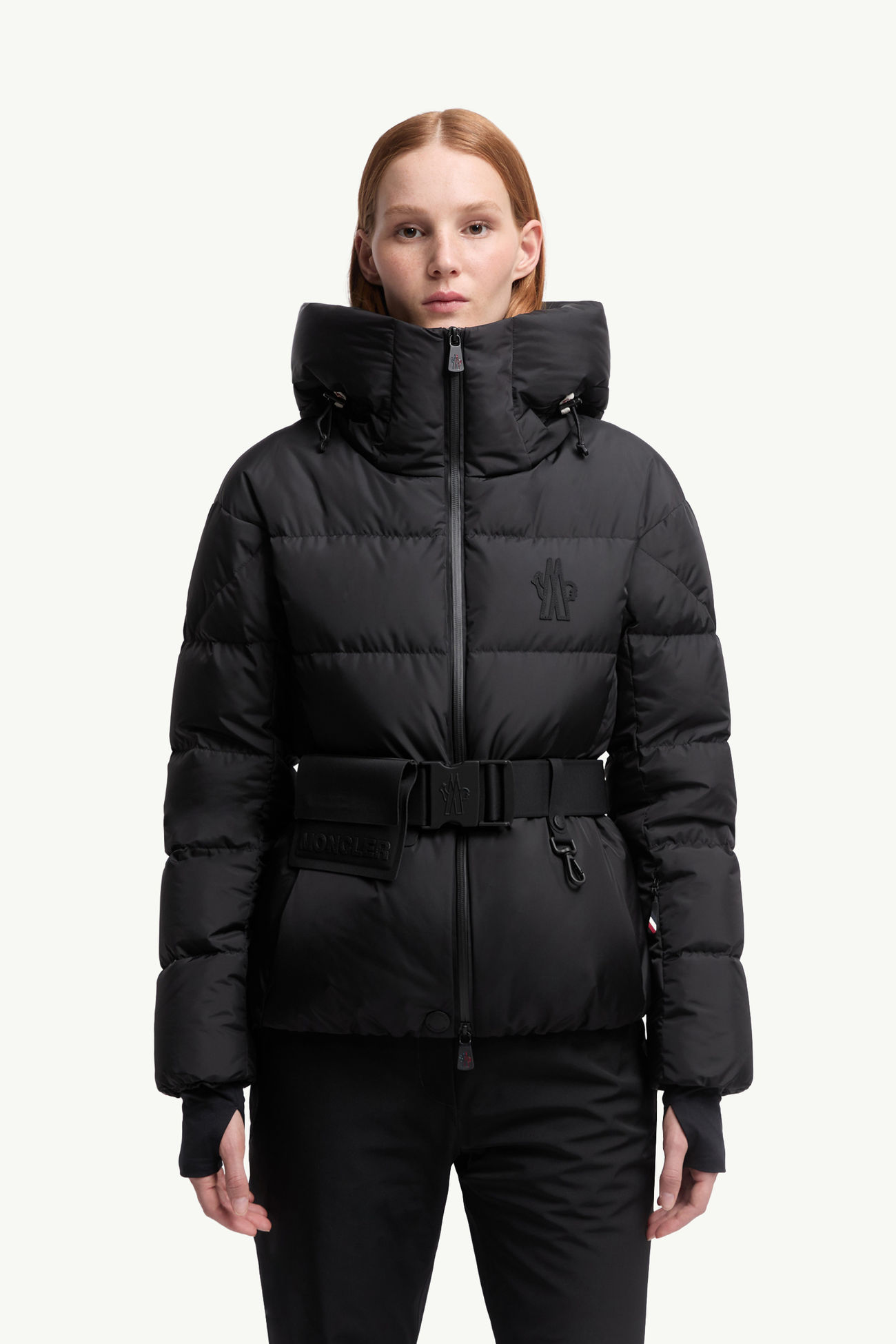 Bouquetin連帽滑雪羽絨外套 女士 黑色 Moncler 3