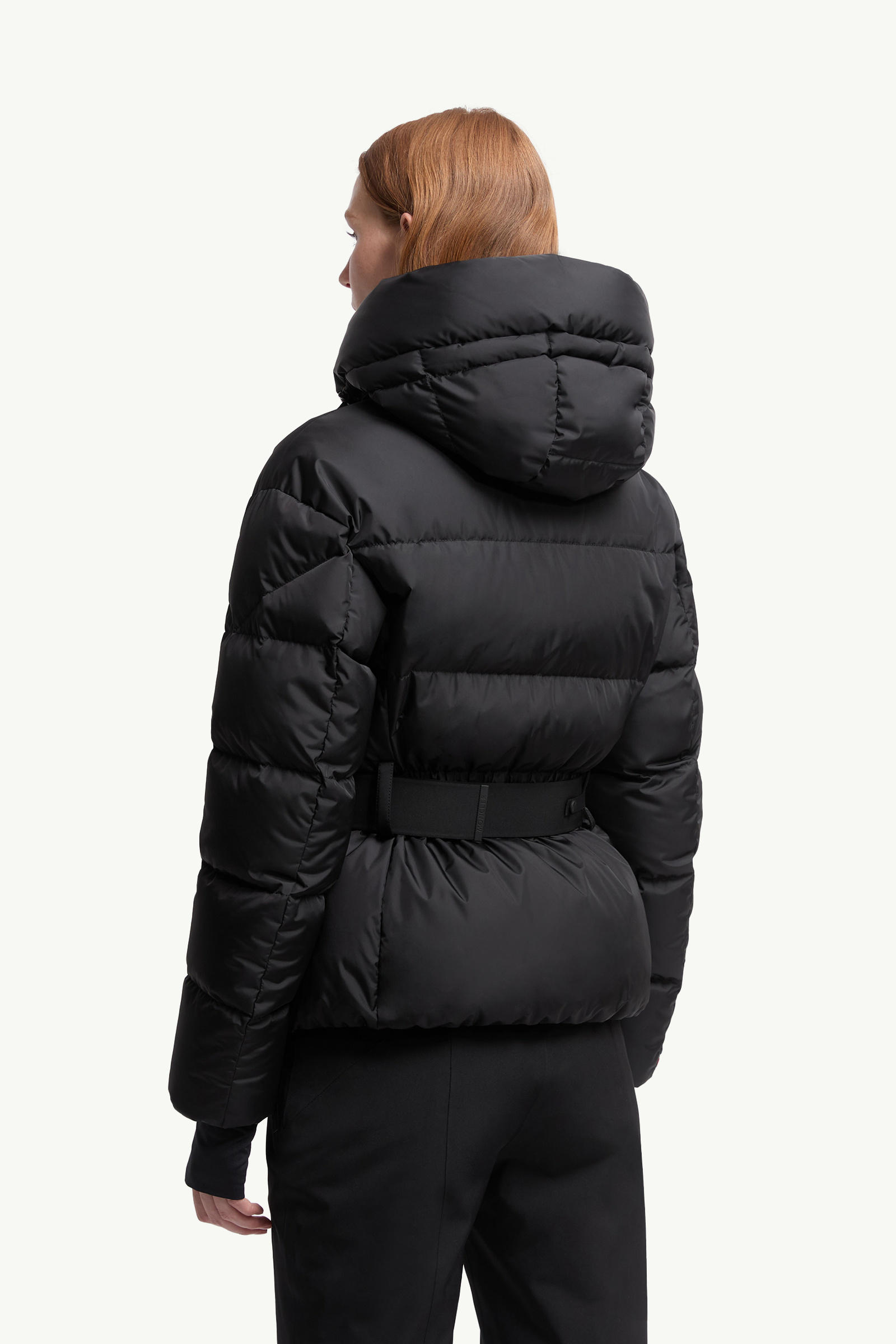 Bouquetin Hooded Down Ski Jacket Women Black Moncler 4