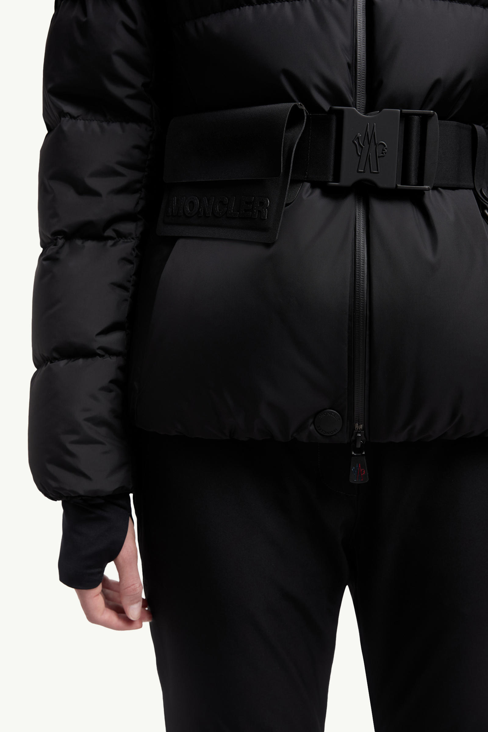 Bouquetin Hooded Down Ski Jacket Women Black Moncler 6