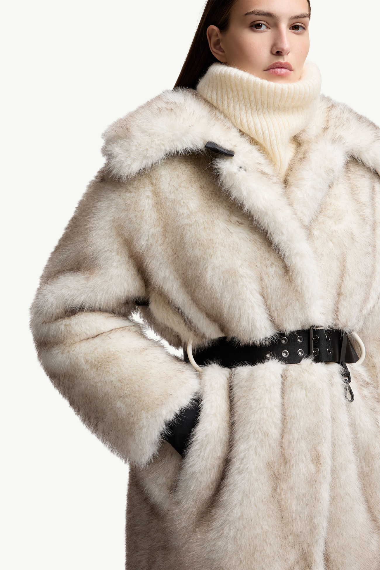 Manteau en duvet ceinturé Arly Femmes Gris Glacier Moncler 5