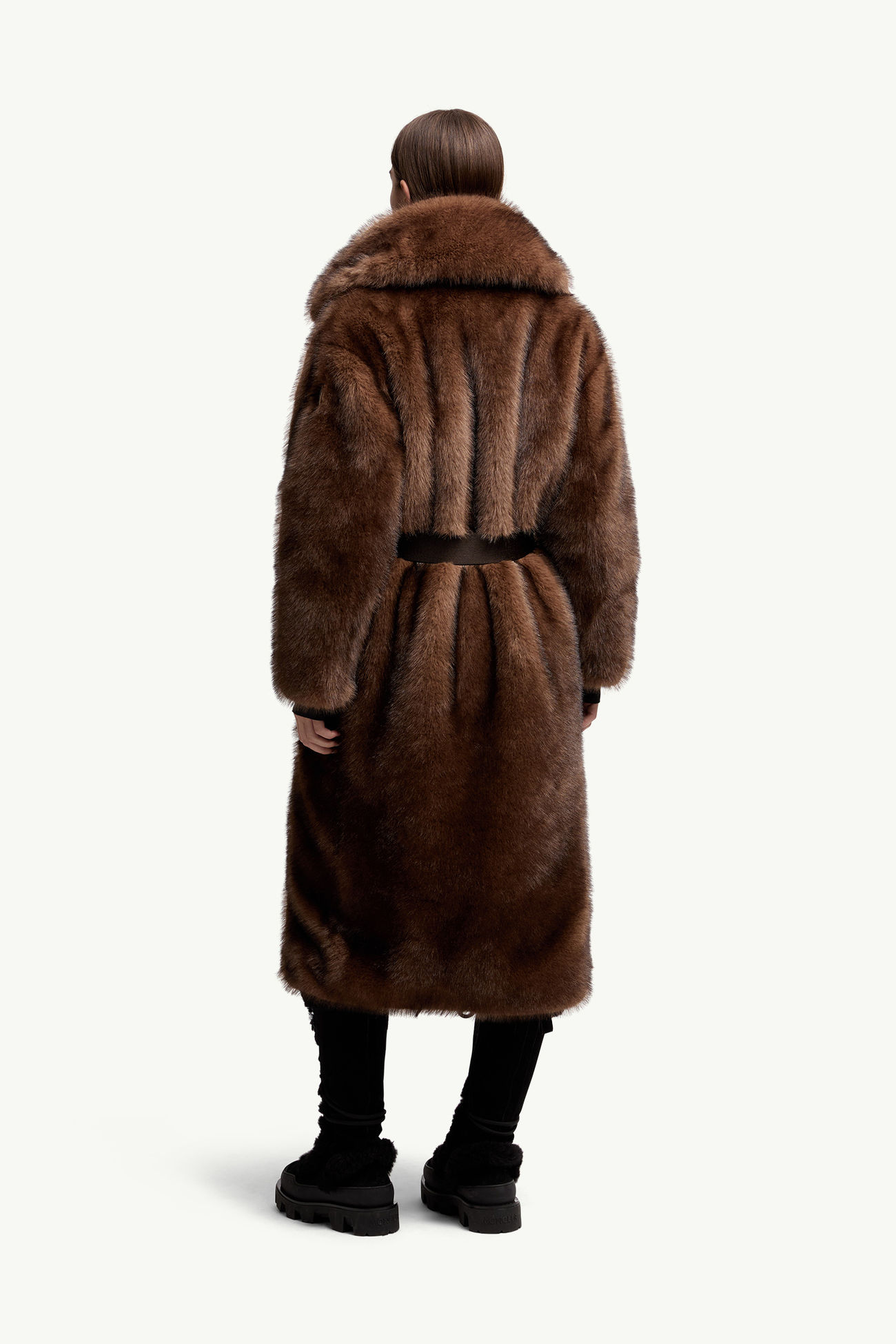 Plumífero con cinturón Arly Mujer Marrón Moncler 4