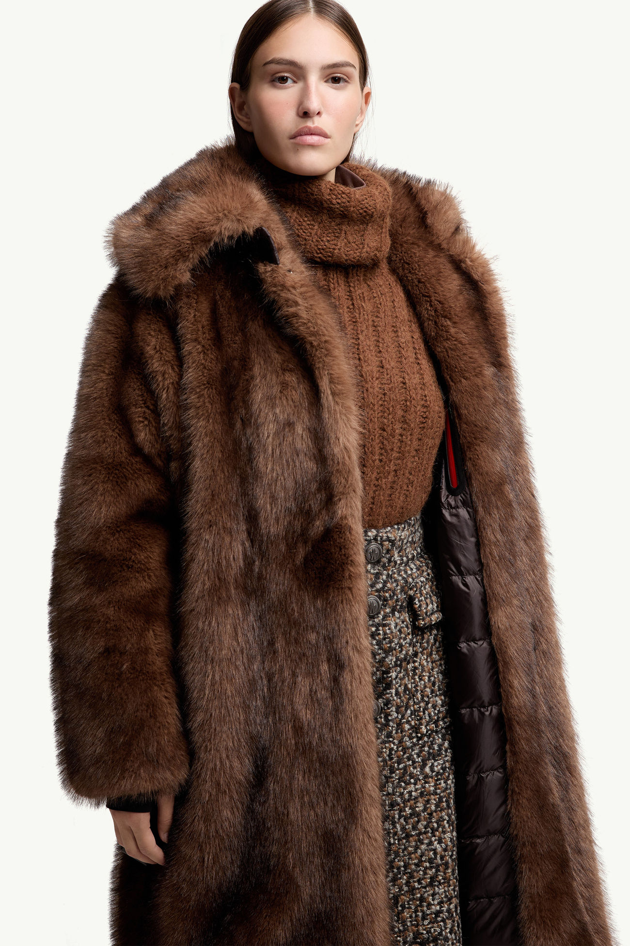 Plumífero con cinturón Arly Mujer Marrón Moncler 5