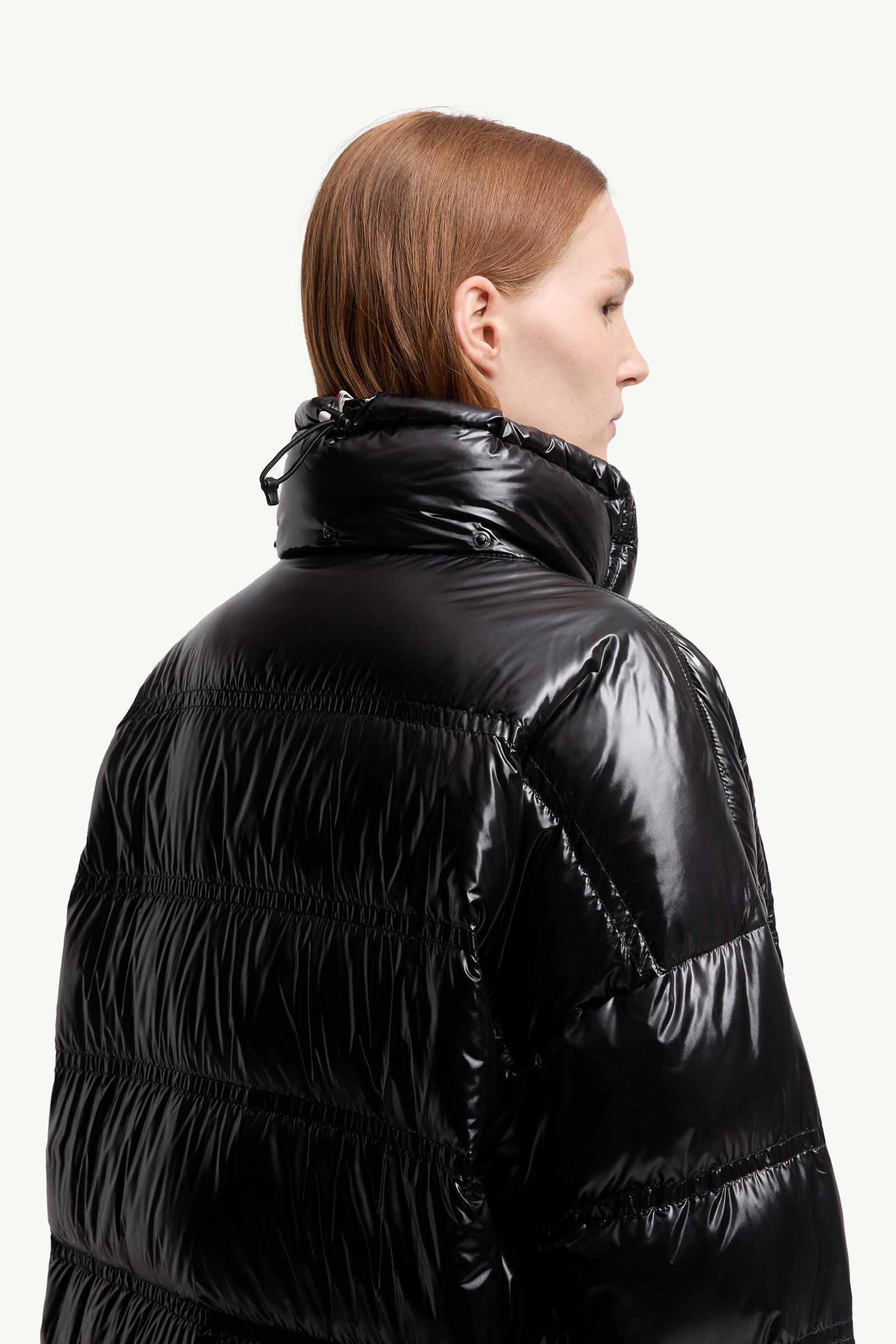 Rochelairs Hooded Long Down Jacket Women Black Moncler 5