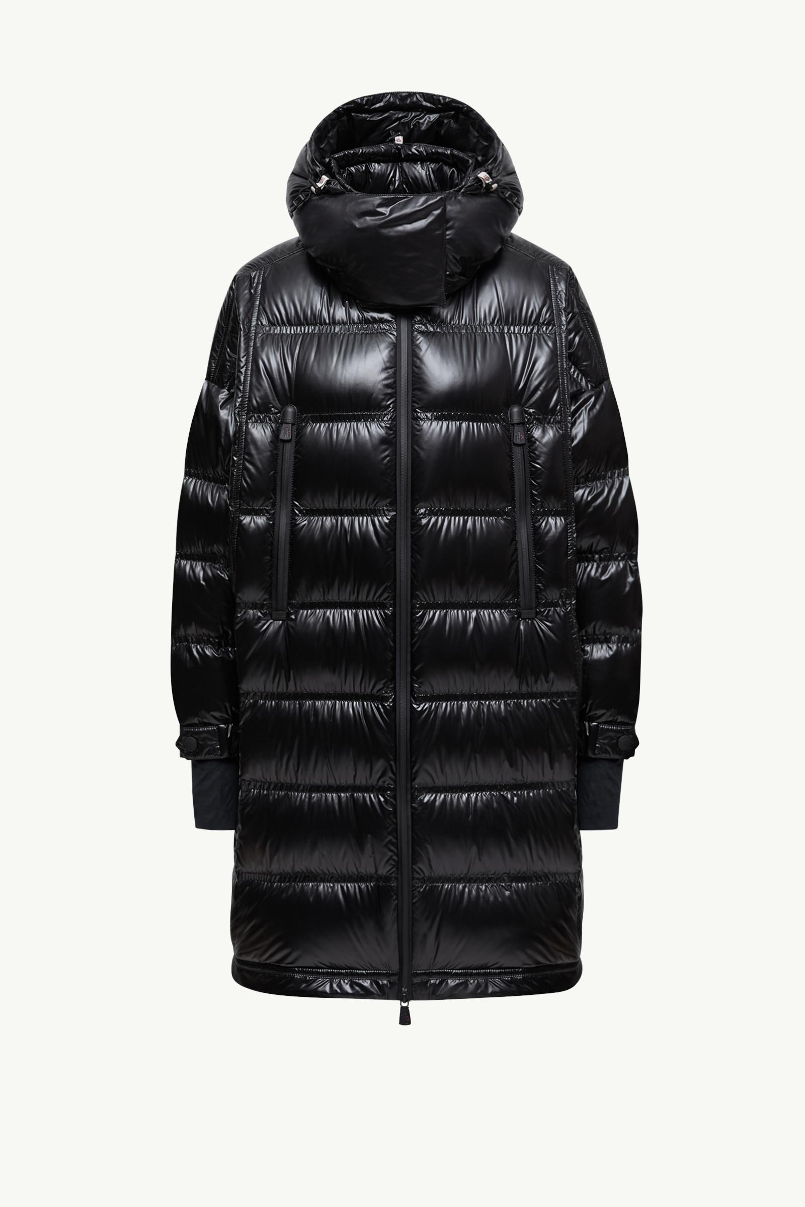 【MONCLER】Rochelairsフーデッドロングダウンジャケット Black Rochelairs Hooded Long Down Jacket - Long Jackets