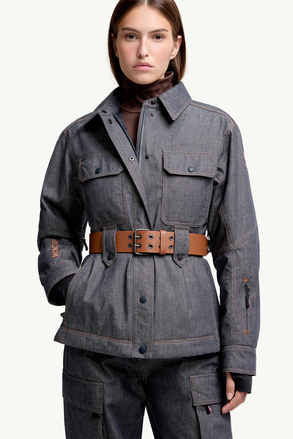 Doudoune de ski à capuche Daintree Femmes Gris foncé Moncler 6