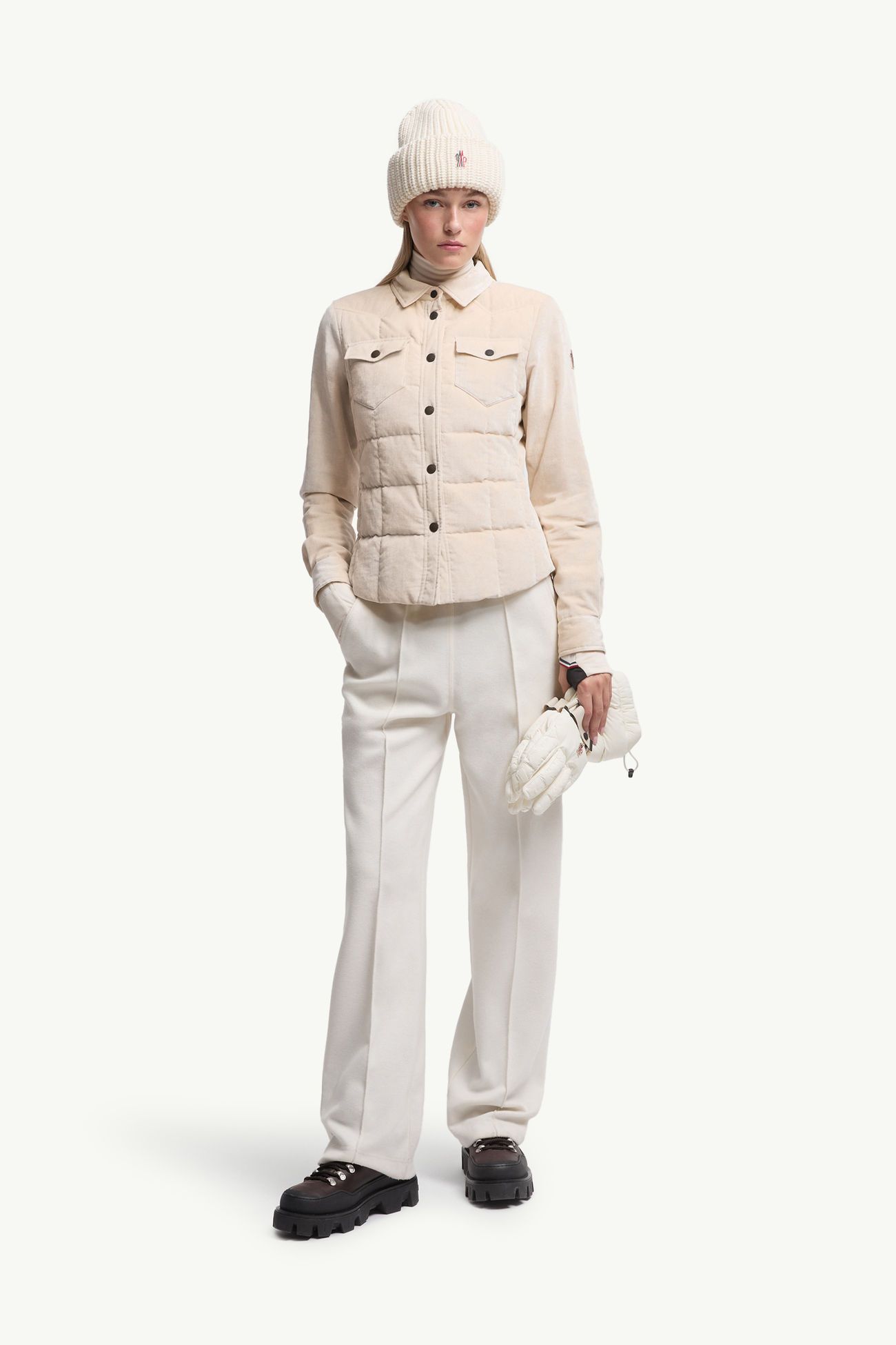 Nangy Down Shacket Women White Ivory Moncler 0