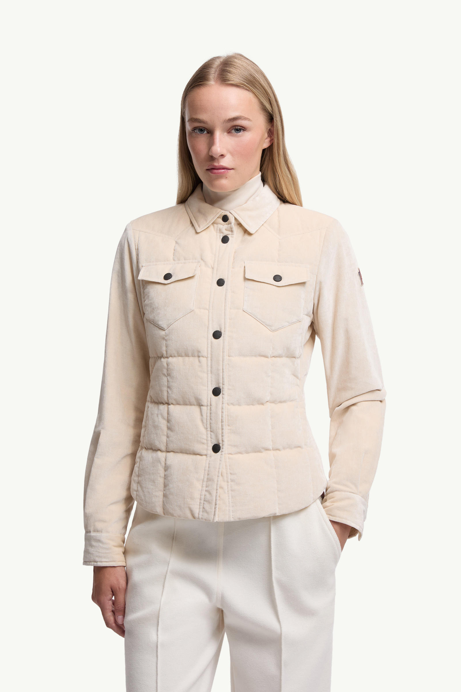 Nangy Down Shacket Women White Ivory Moncler 3