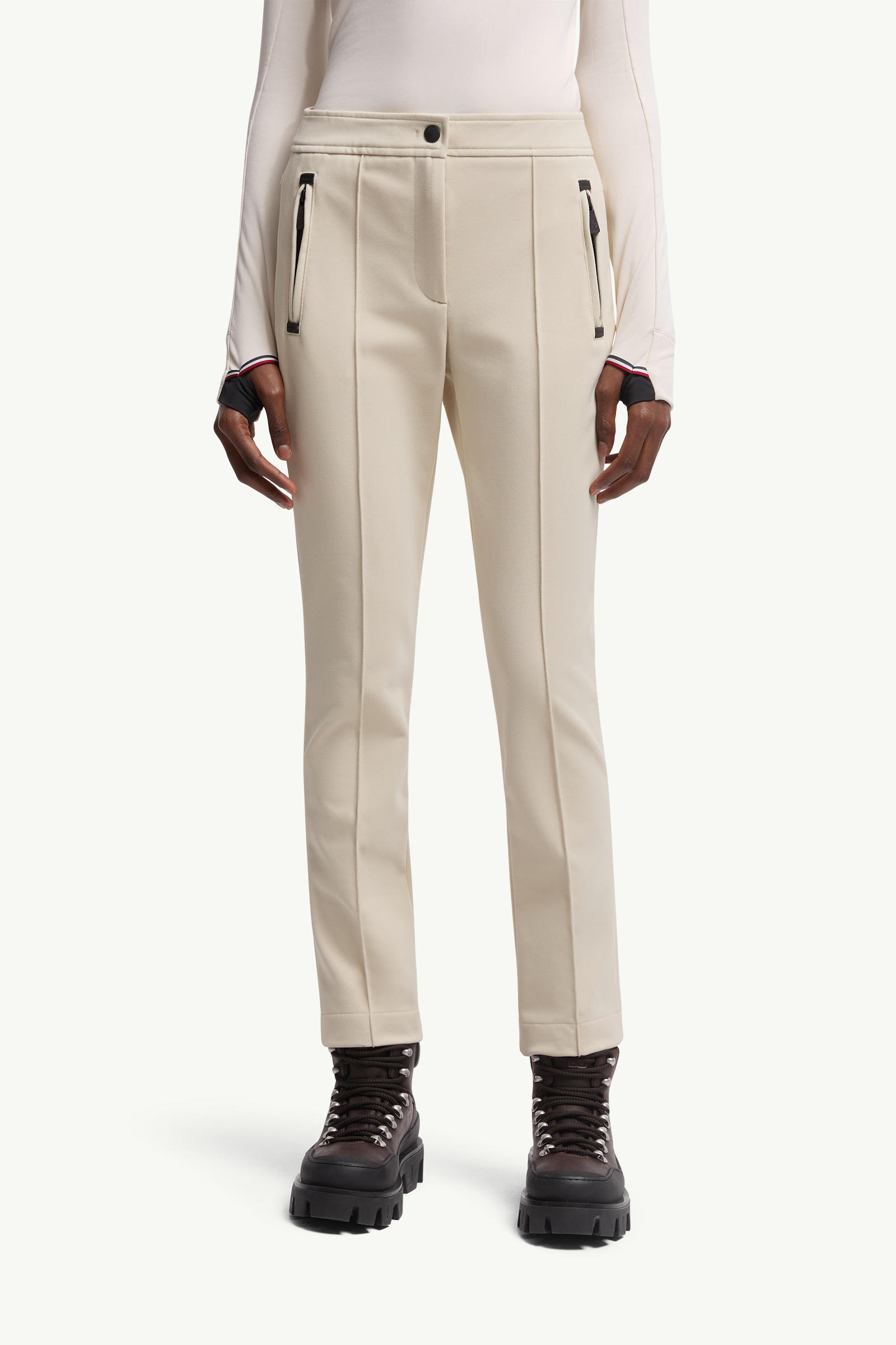 트윌 팬츠 여성 라이트 베이지 Moncler 3