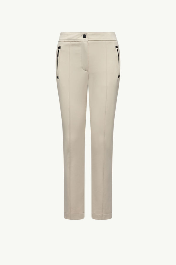 Pantaloni in twill Donna Beige Chiaro Moncler 2