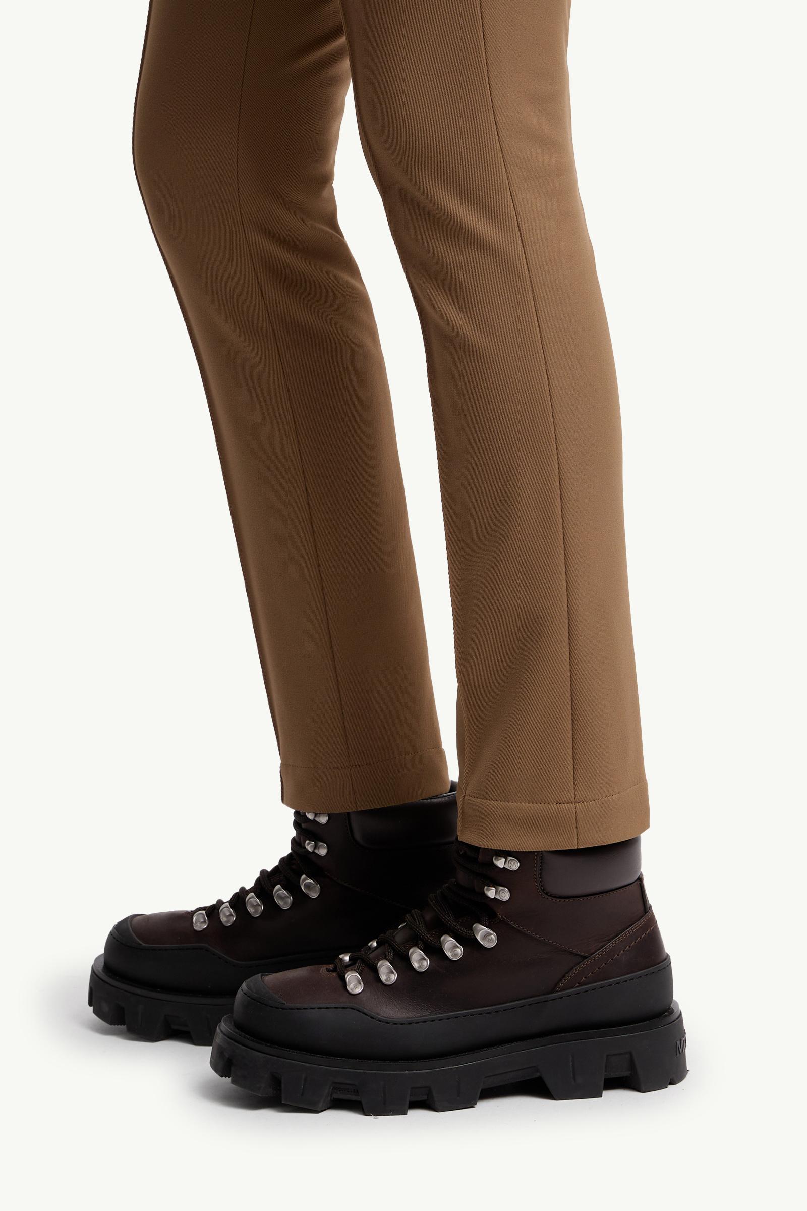 Twill Trousers Women Brown Moncler 1
