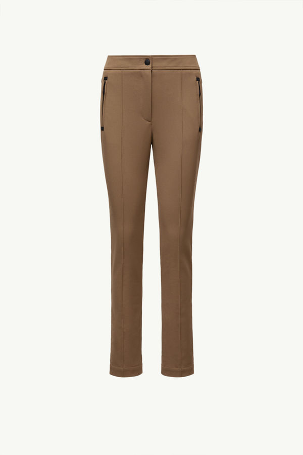 Pantaloni in twill Donna Marrone Moncler 2
