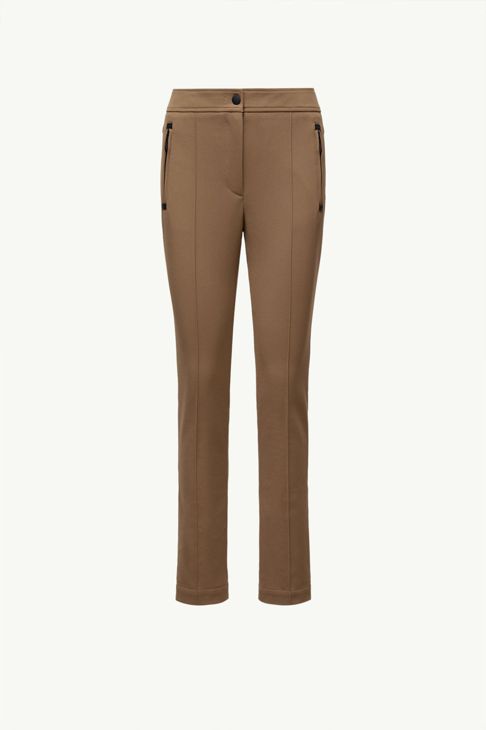 Twill Trousers Women Brown Moncler 2
