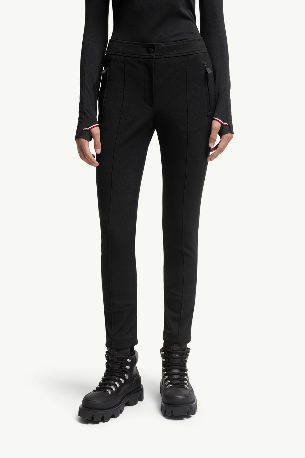 Twill Trousers Women Black Moncler 3