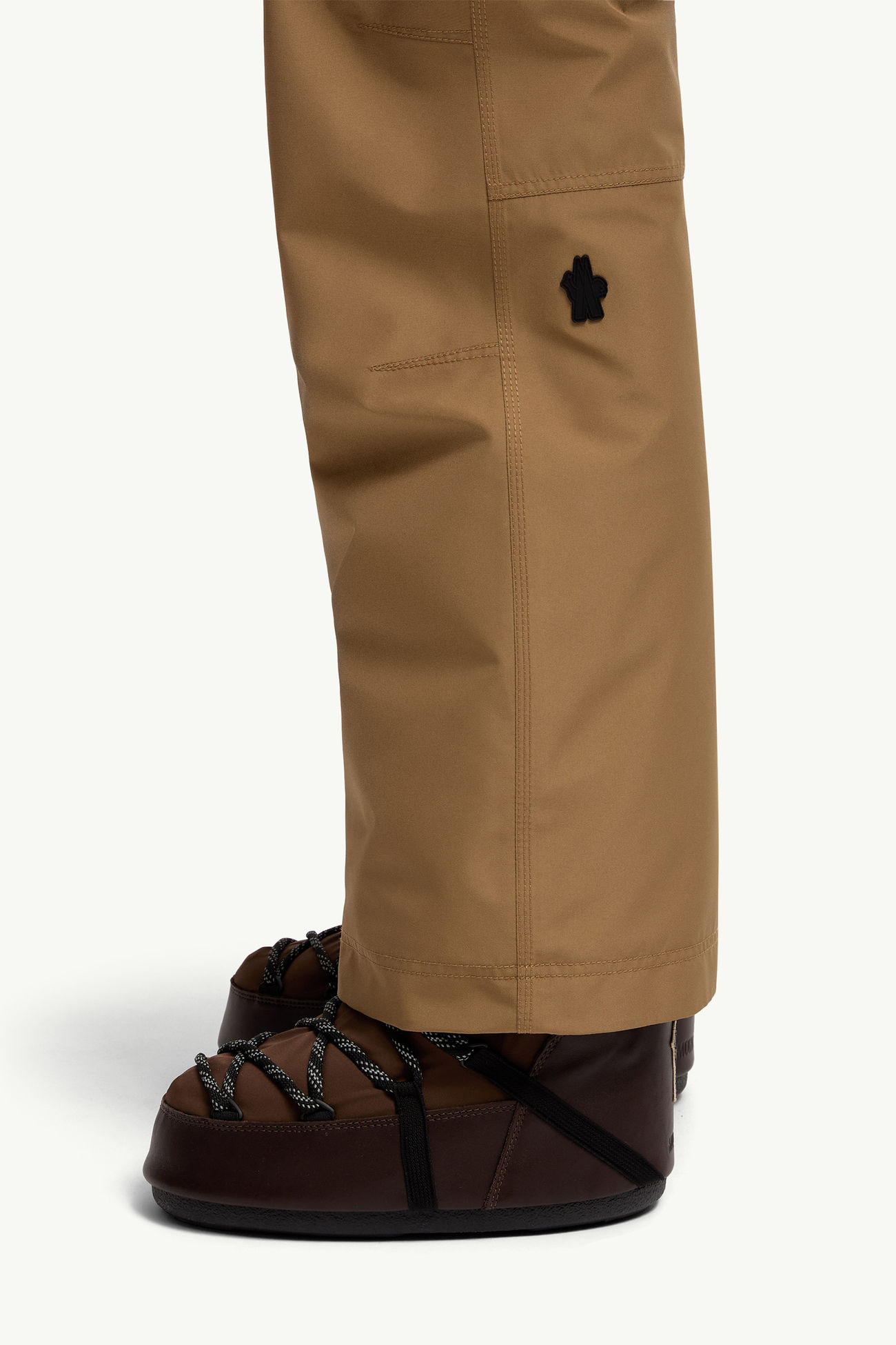 Wattierte Skihose aus GORE-TEX Laminat Damen Hellbraun Moncler 1