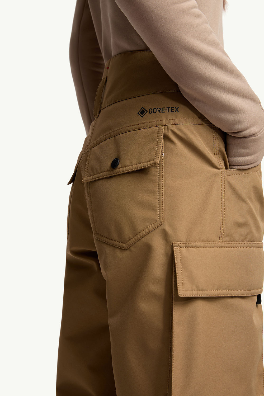 Padded GORE-TEX Laminate Ski trousers Women Light Brown Moncler 5