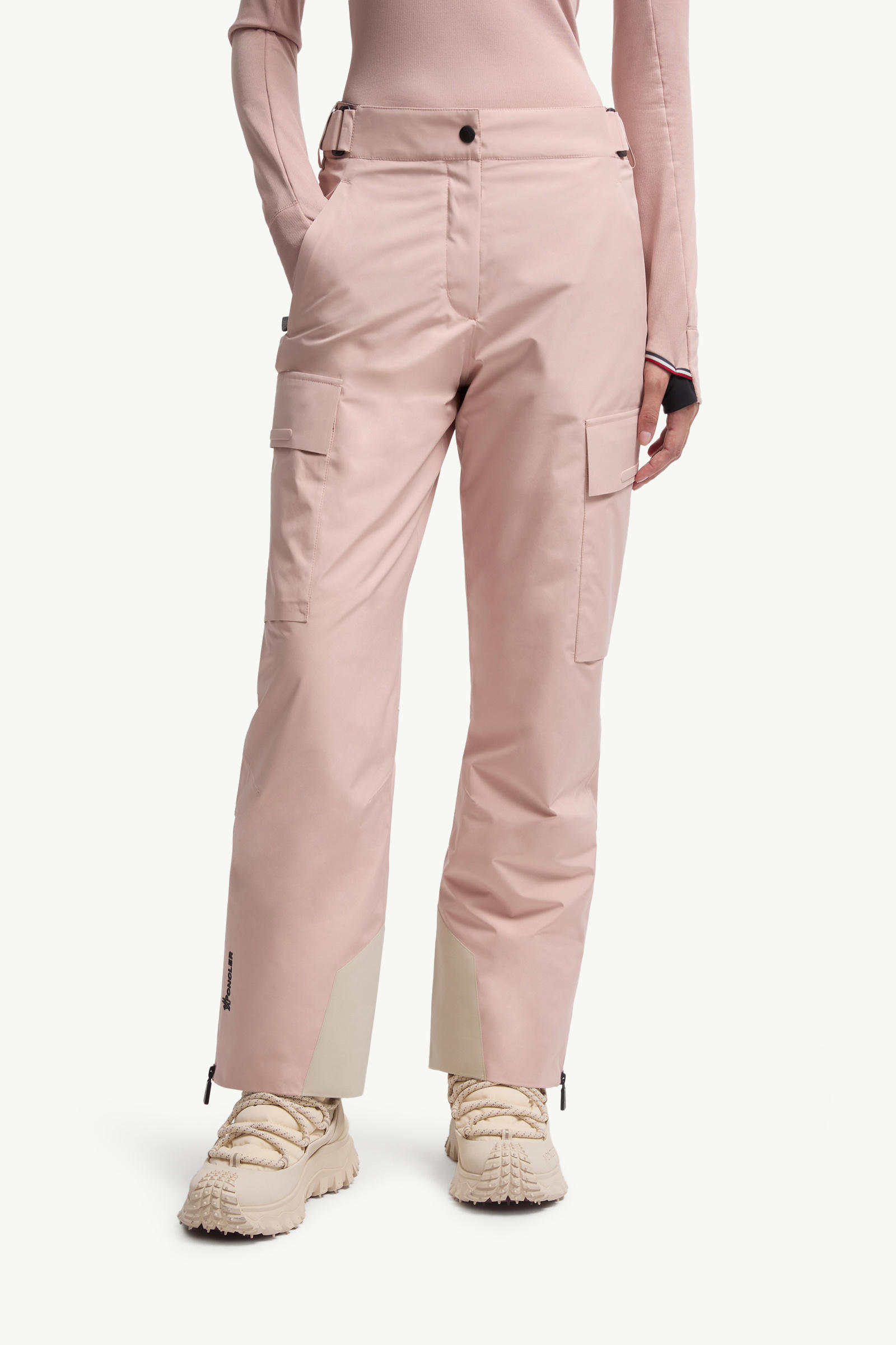 Padded GORE-TEX Ski Trousers Women Pink Moncler 3