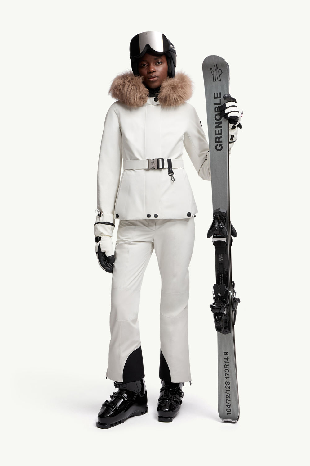 Padded GORE-TEX Ski Trousers Women White Moncler 0