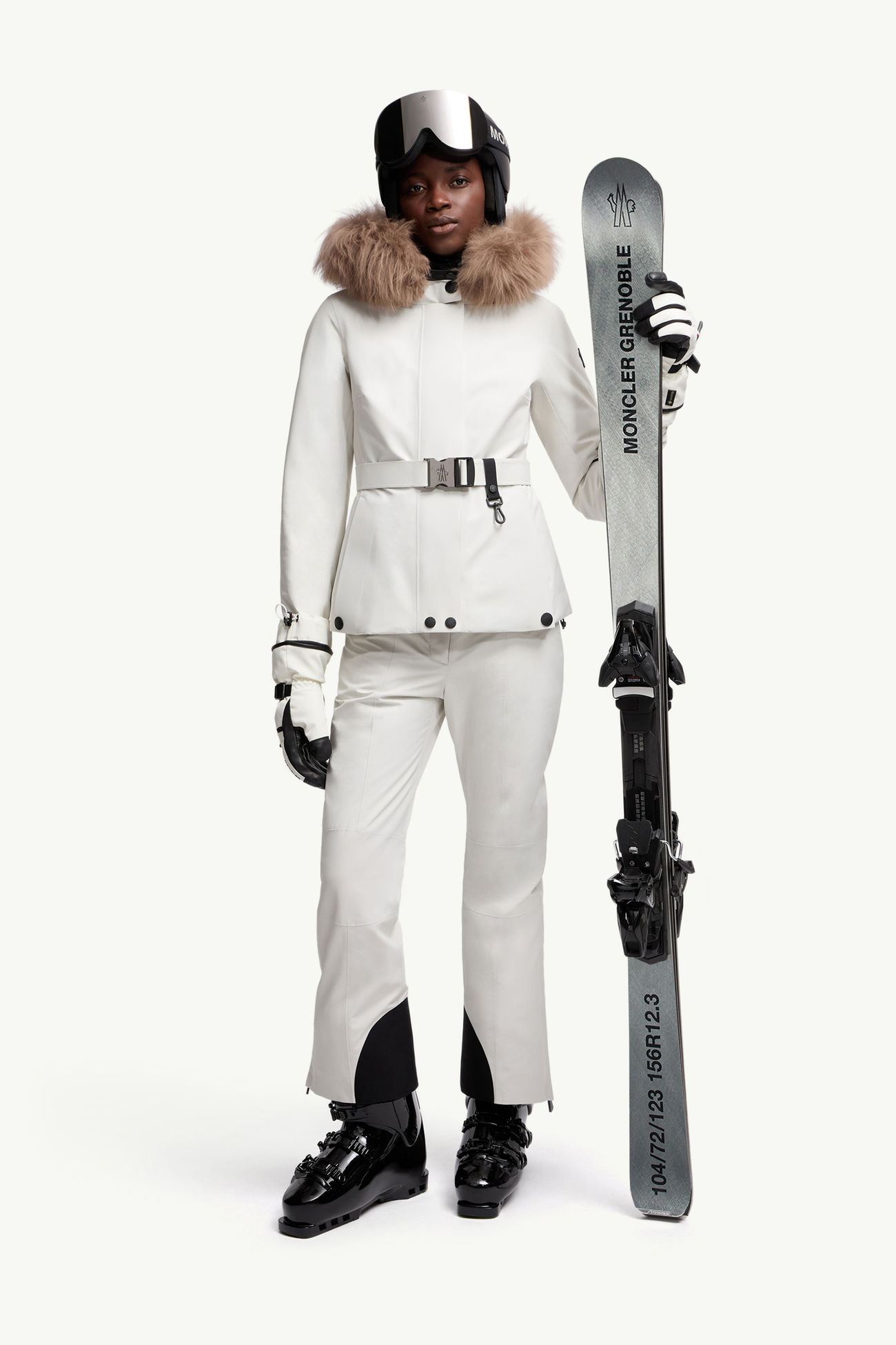 Padded GORE-TEX Ski Trousers Women White Moncler 0