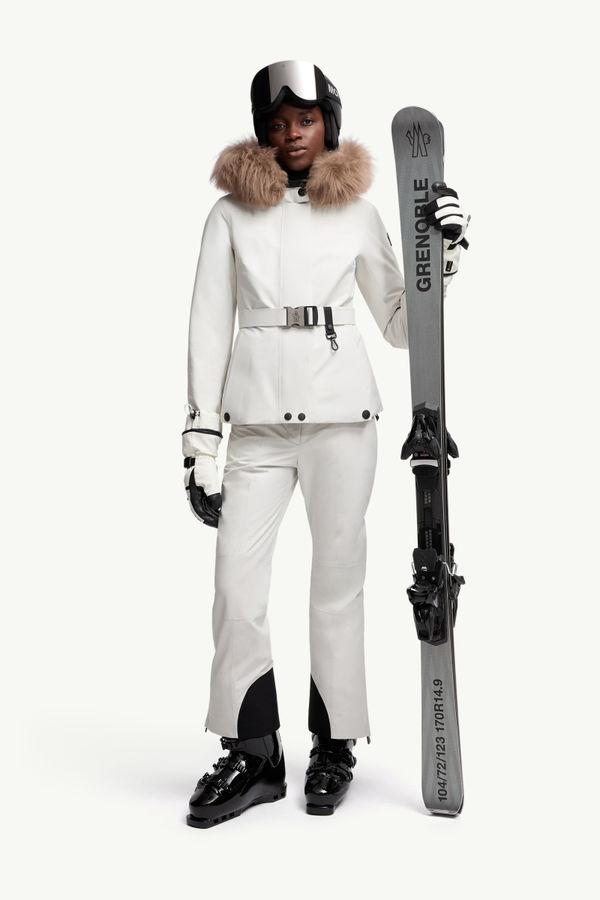 Padded GORE-TEX Ski Trousers Women White Moncler 0