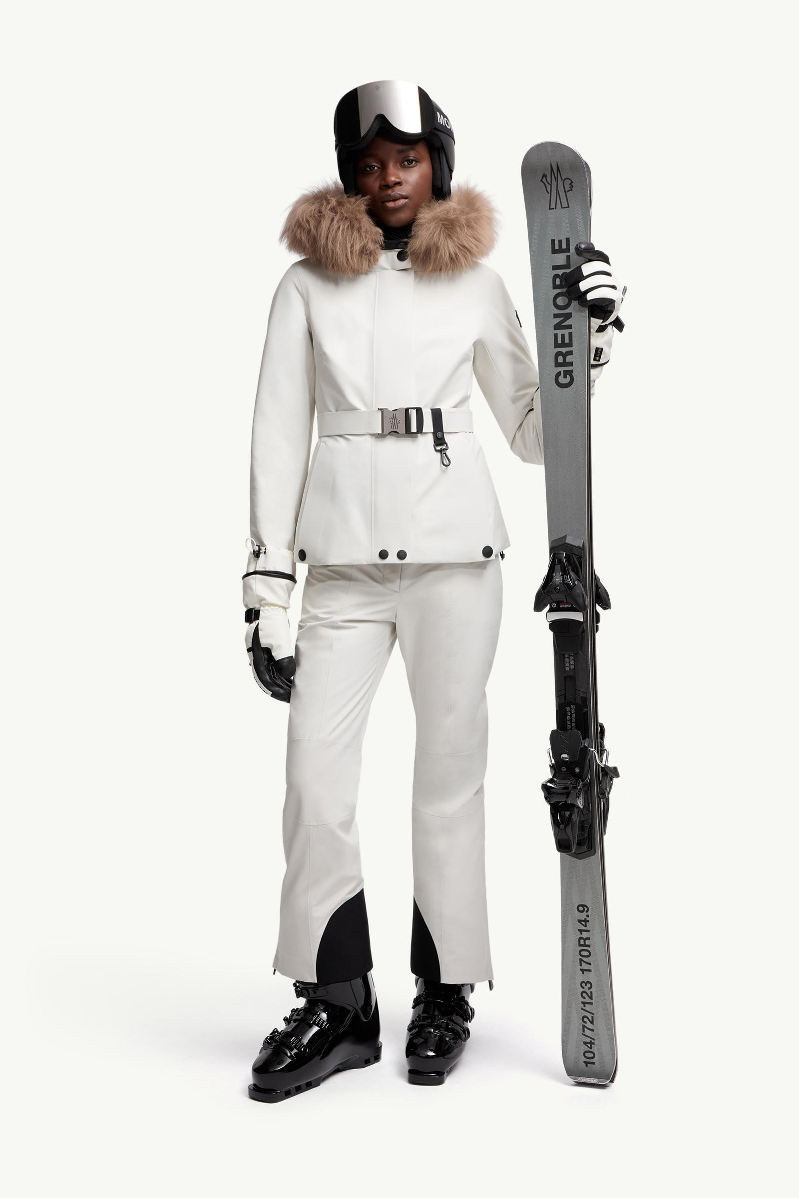 Padded GORE-TEX Ski Trousers Women White Moncler 0