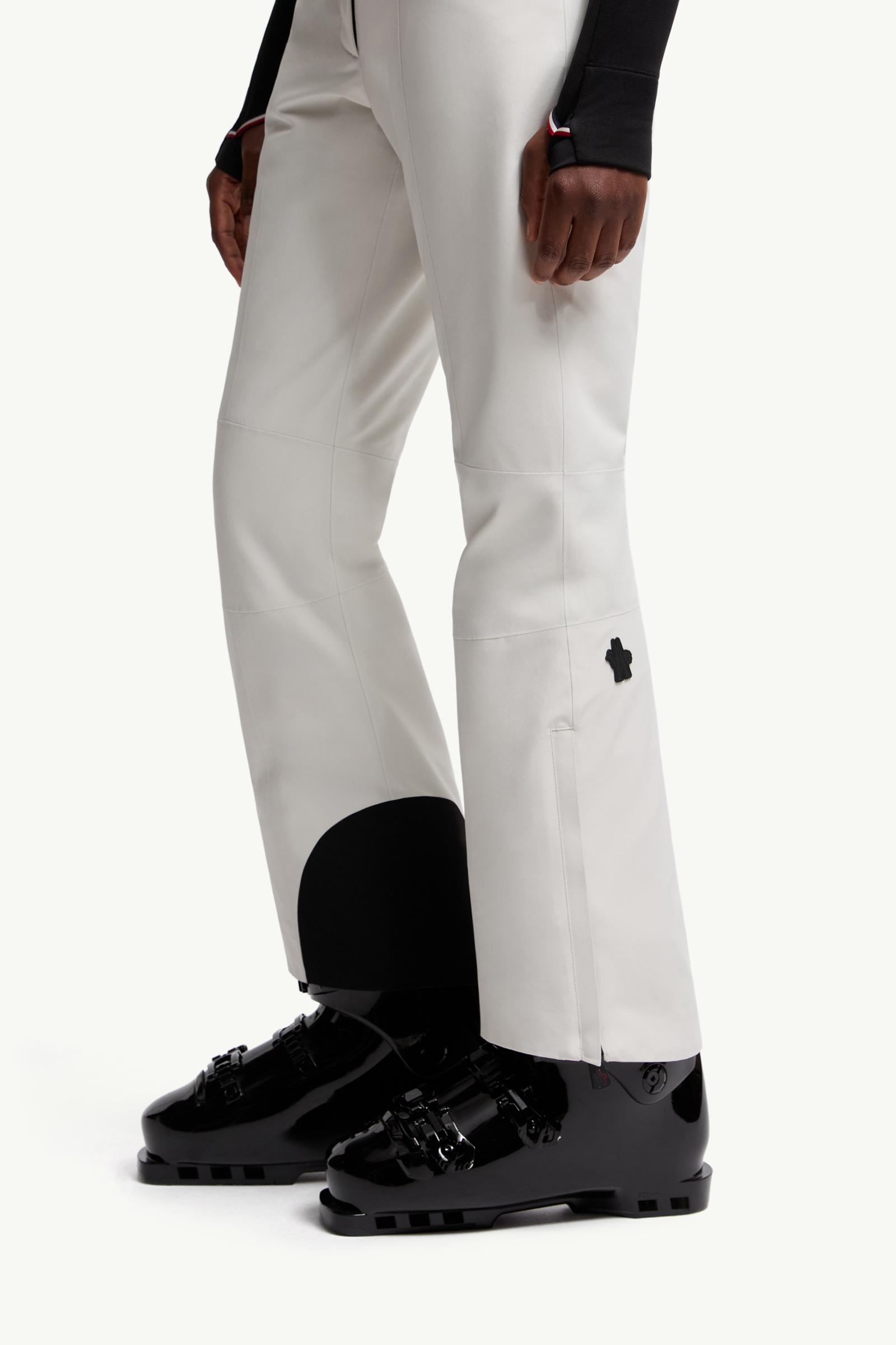 パンツ MONCLER GRENOBLE WHITE COTTON PANTS White Padded GORE-TEX Ski Trousers - Trousers & Shorts for