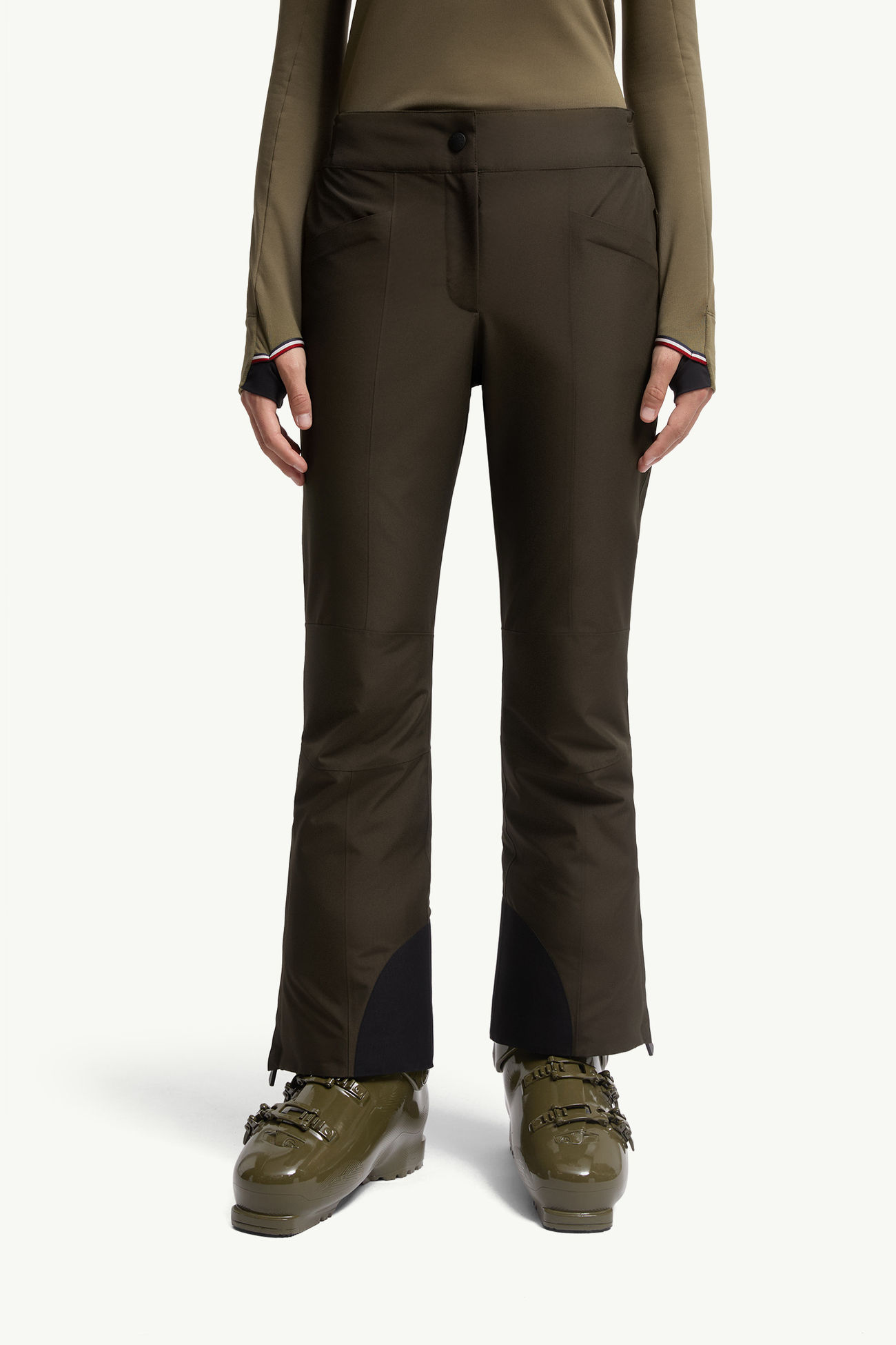 Padded GORE-TEX Ski Pants Women Dark Green Moncler 3