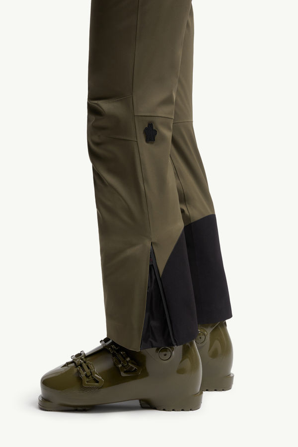 Padded Ski Trousers Women Olive Green Moncler 1