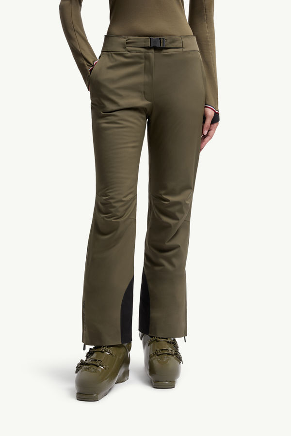 Padded Ski Trousers Women Olive Green Moncler 3