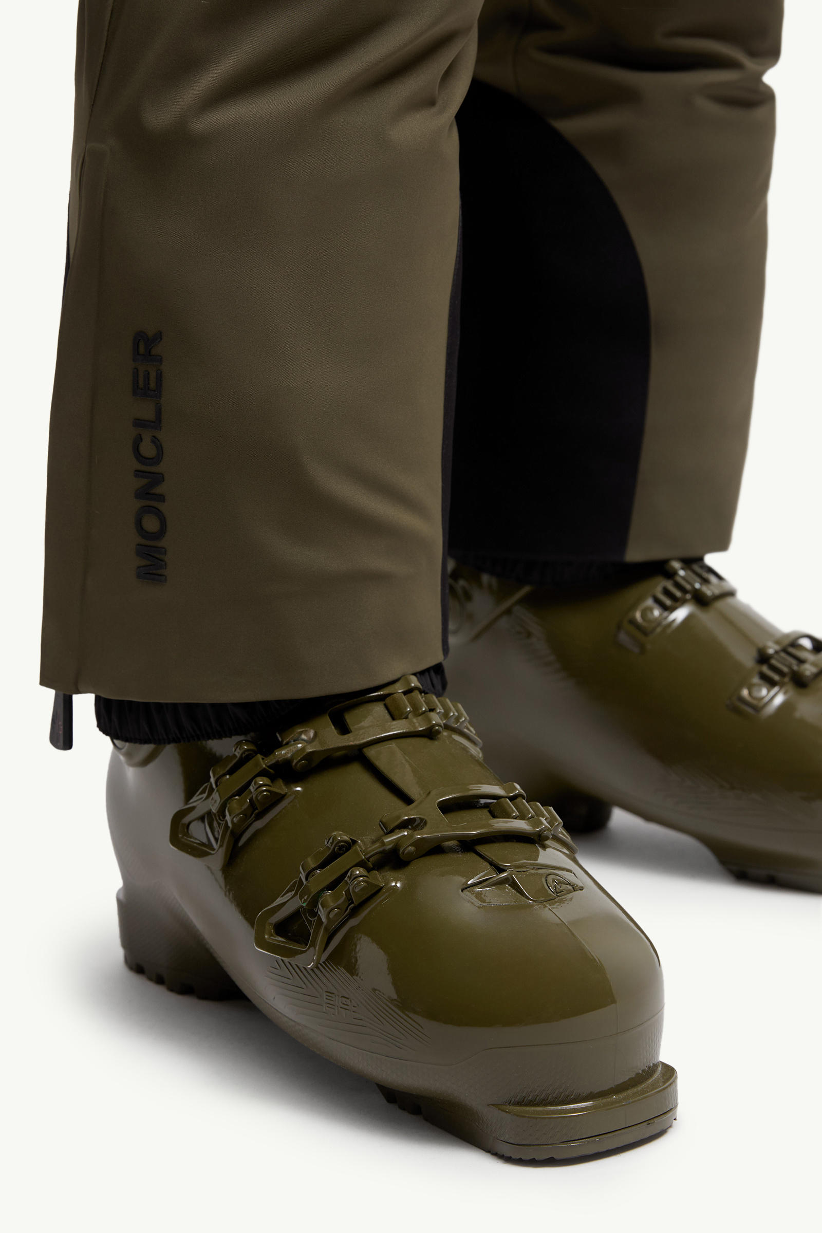 Padded Ski Trousers Women Olive Green Moncler 5