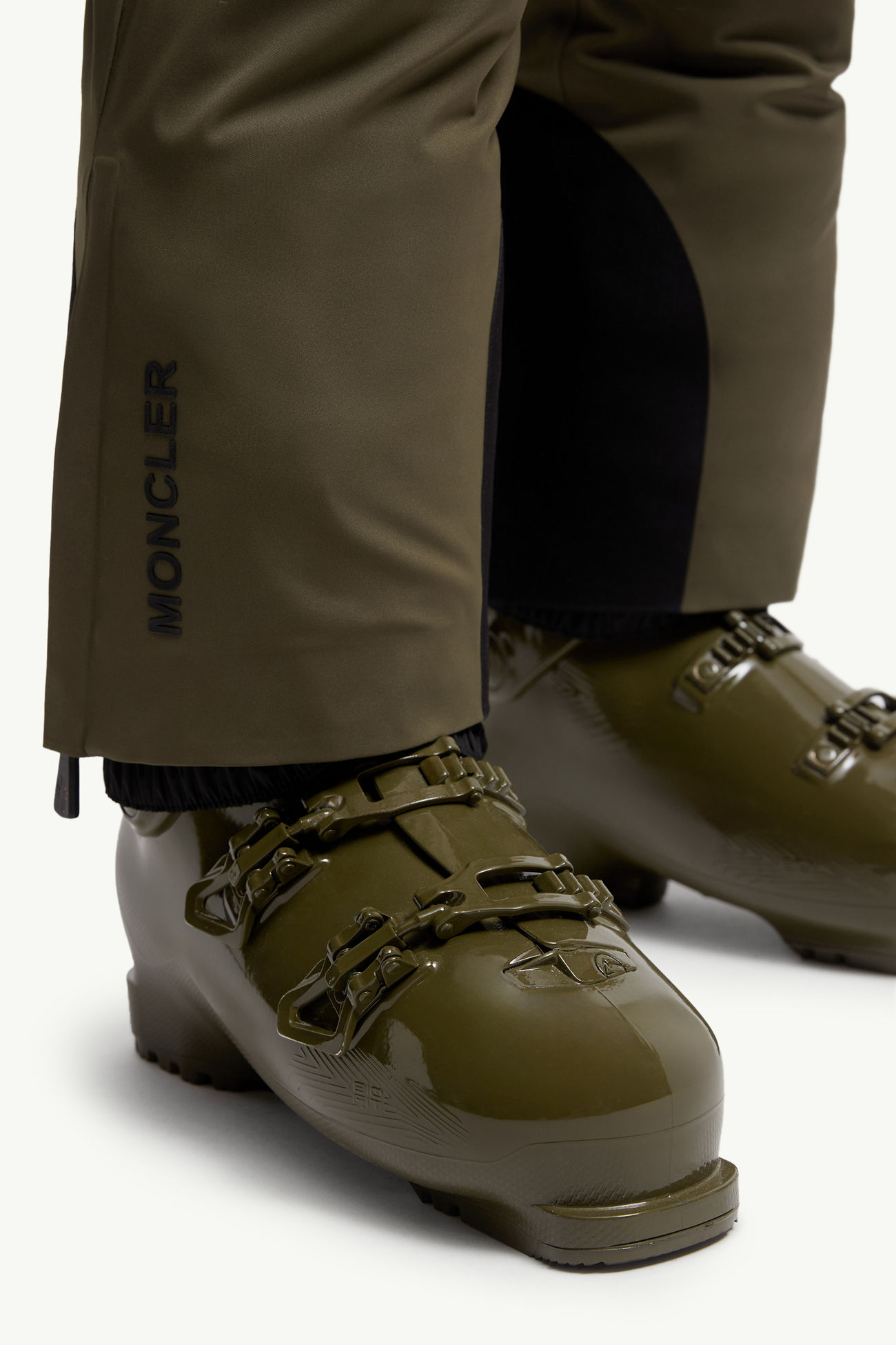 Wattierte Skihose Damen Olivgrün Moncler 5