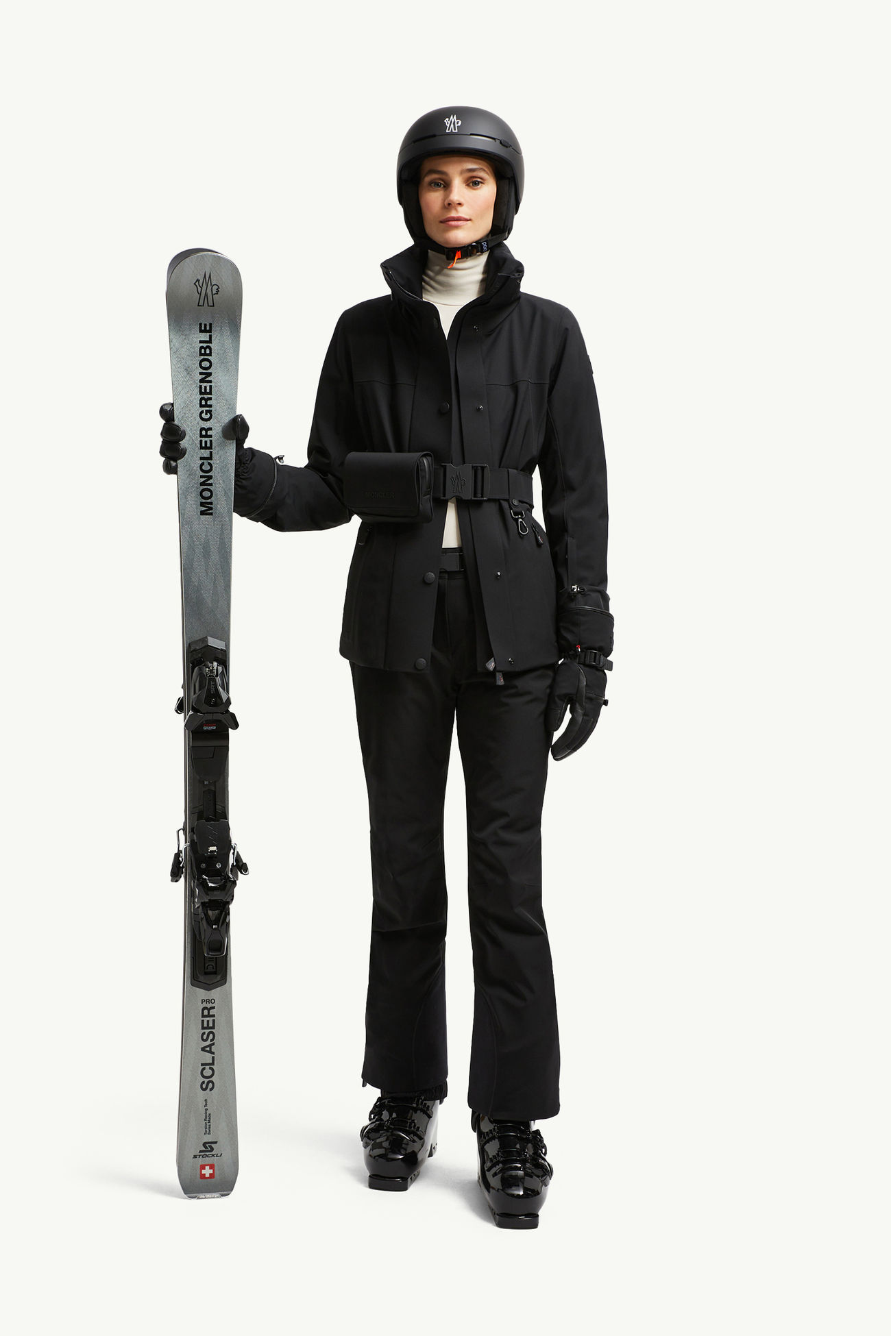 Padded Ski Trousers レディース ブラック Moncler 0