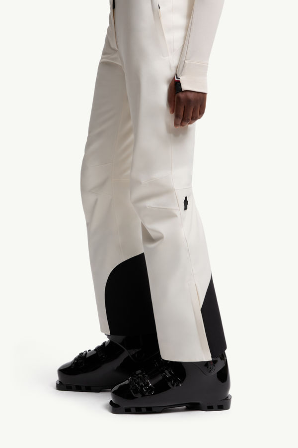 Wattierte Skihose Damen Weiß Moncler 1