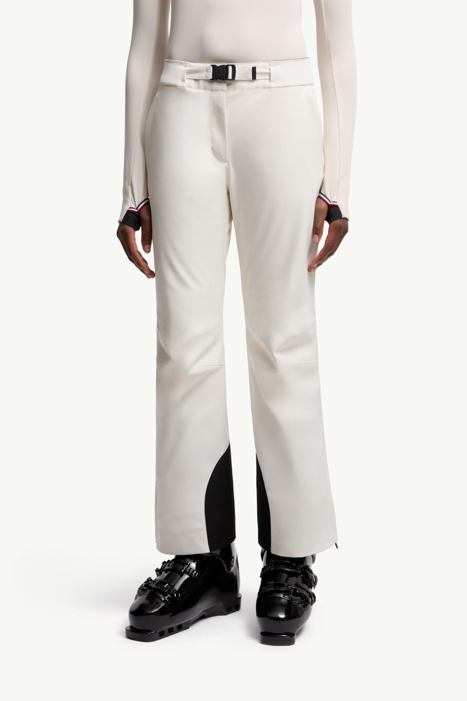 White Padded Ski Trousers - Ski Pants for Women | Moncler AT