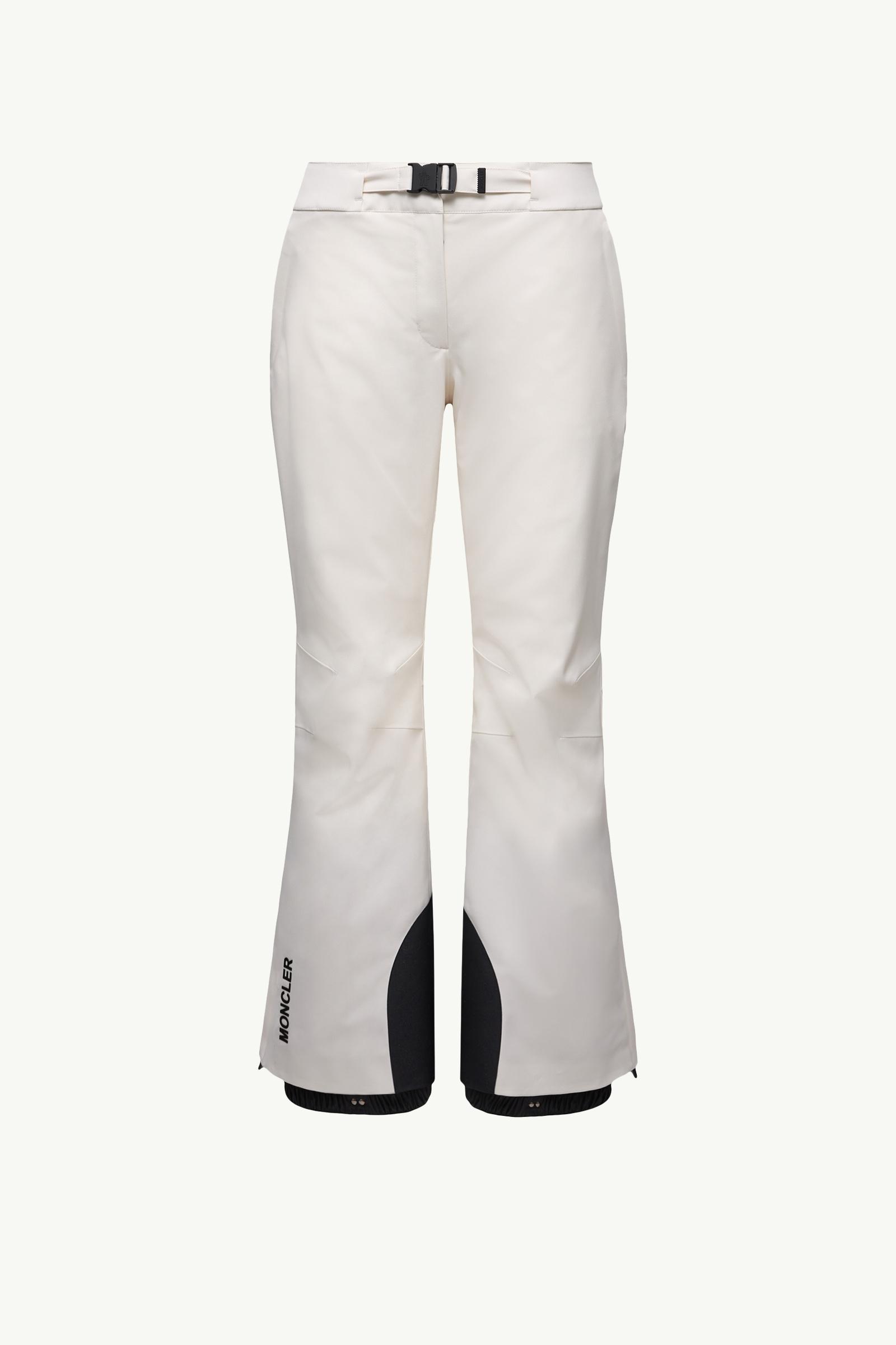 MONCLER ホワイト スキーウェア 女性用 White Padded Ski Trousers - Ski Pants for Women | Moncler AT