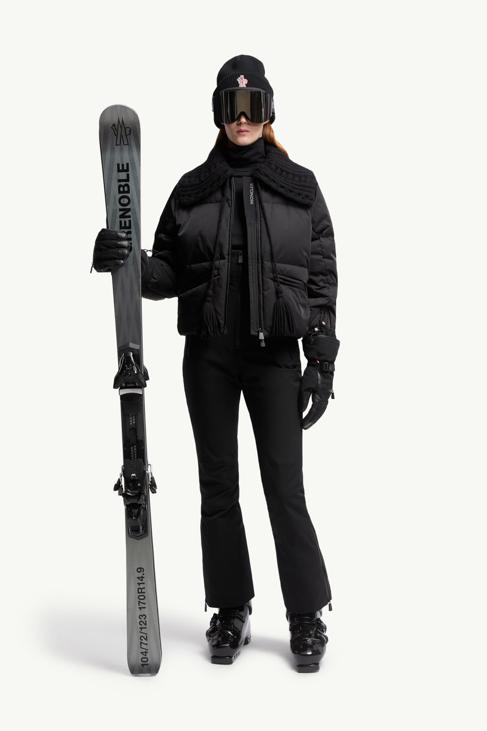 夾層滑雪吊帶褲 女士 黑色 Moncler 0