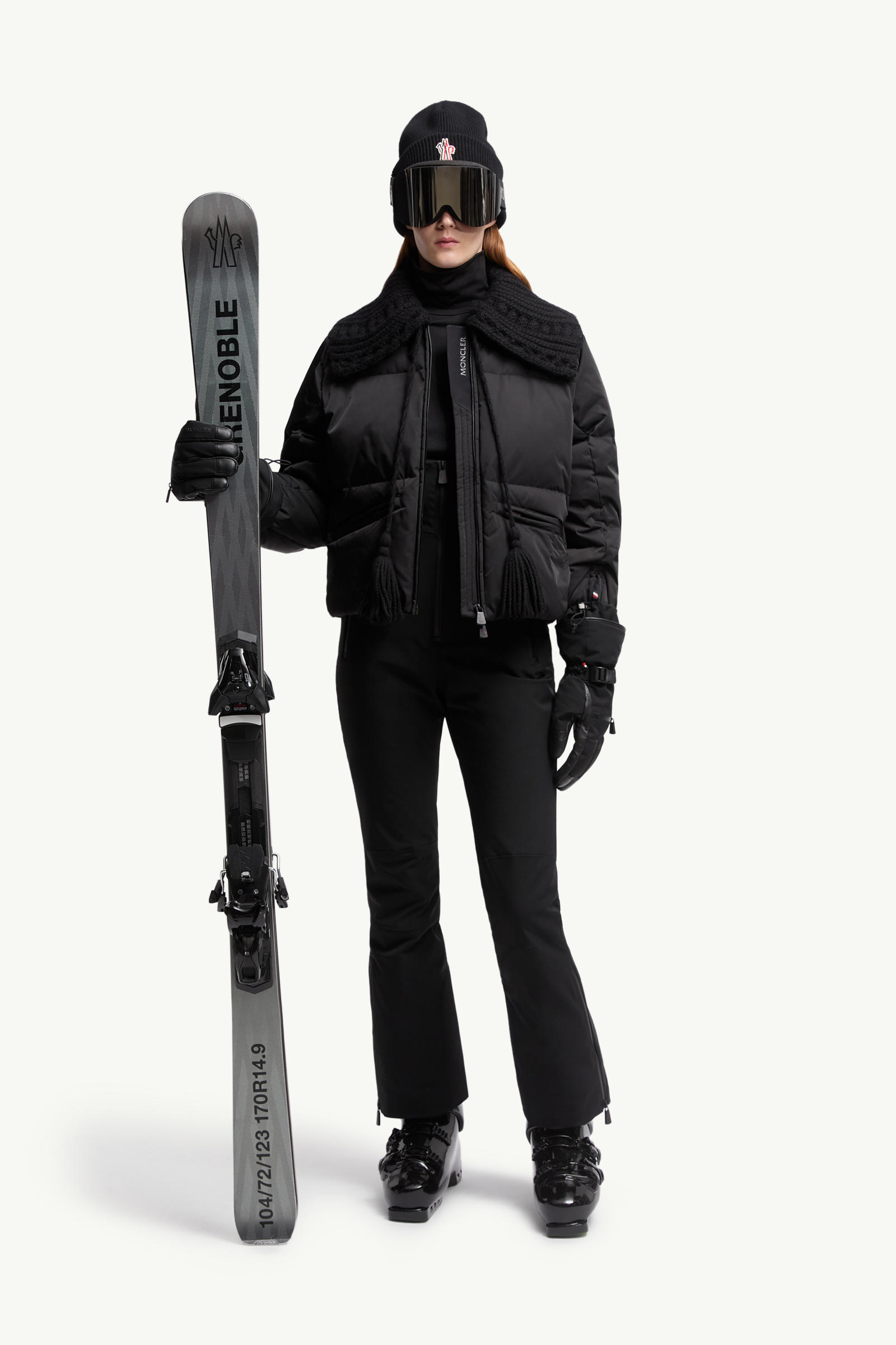 夾層滑雪吊帶褲 女士 黑色 Moncler 0