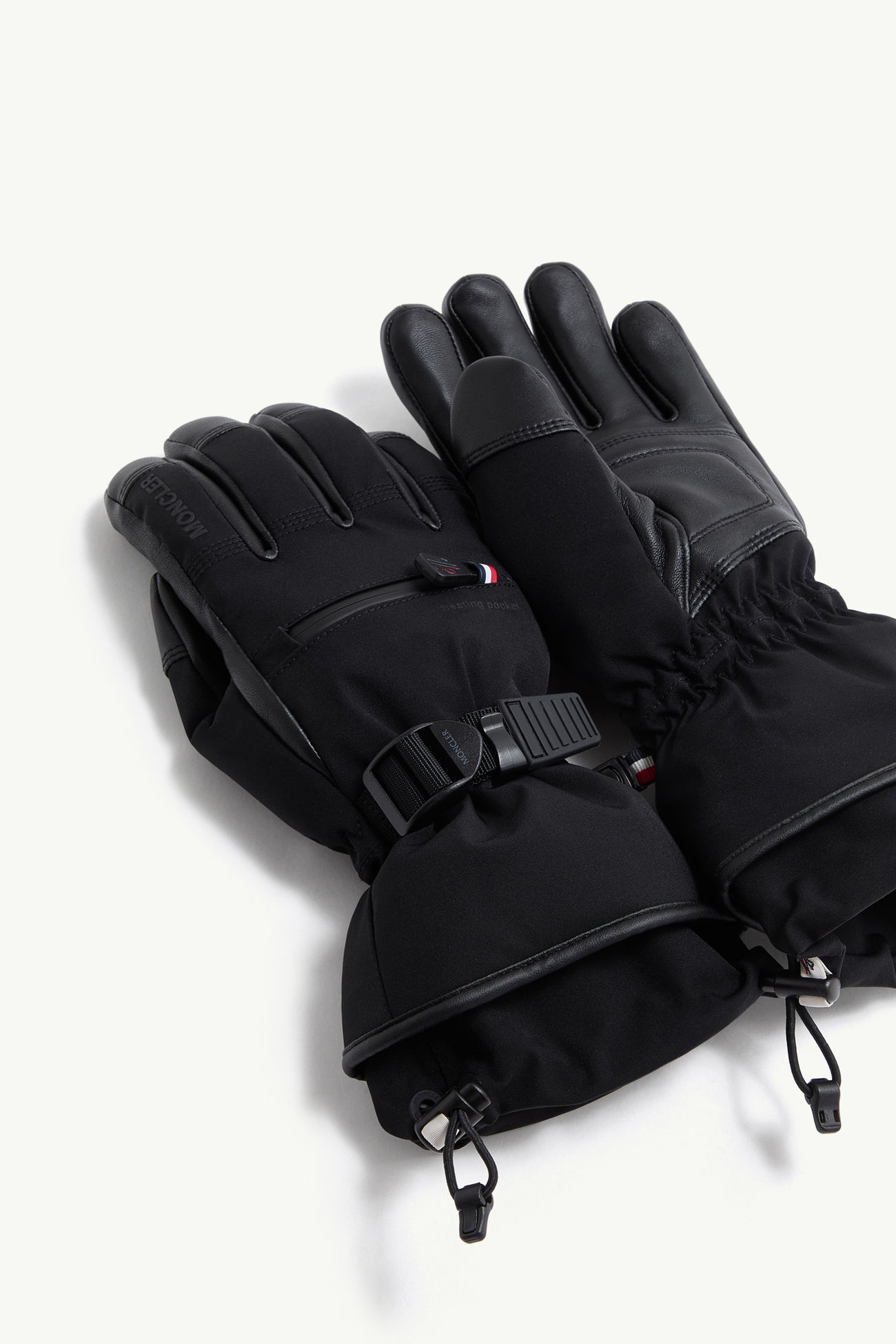 Gepolsterte Handschuhe Damen Schwarz Moncler 4