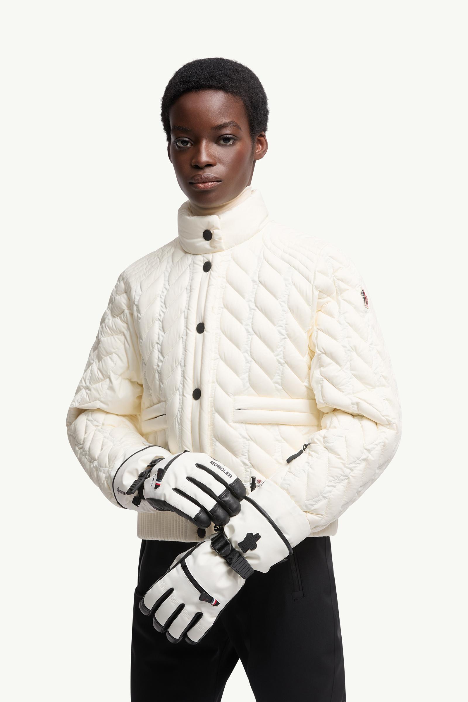 Gants matelassés Femmes Blanc Moncler 1