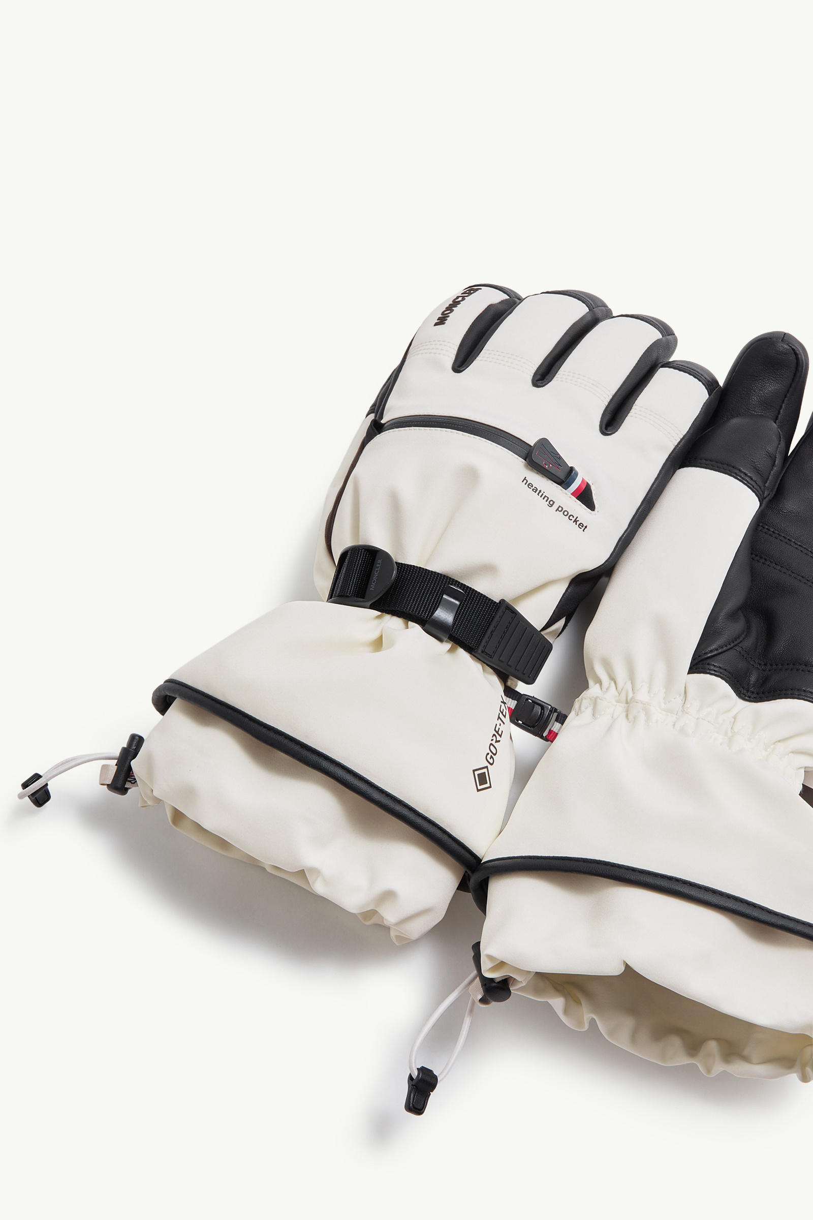 Gants matelassés Femmes Blanc Moncler 4